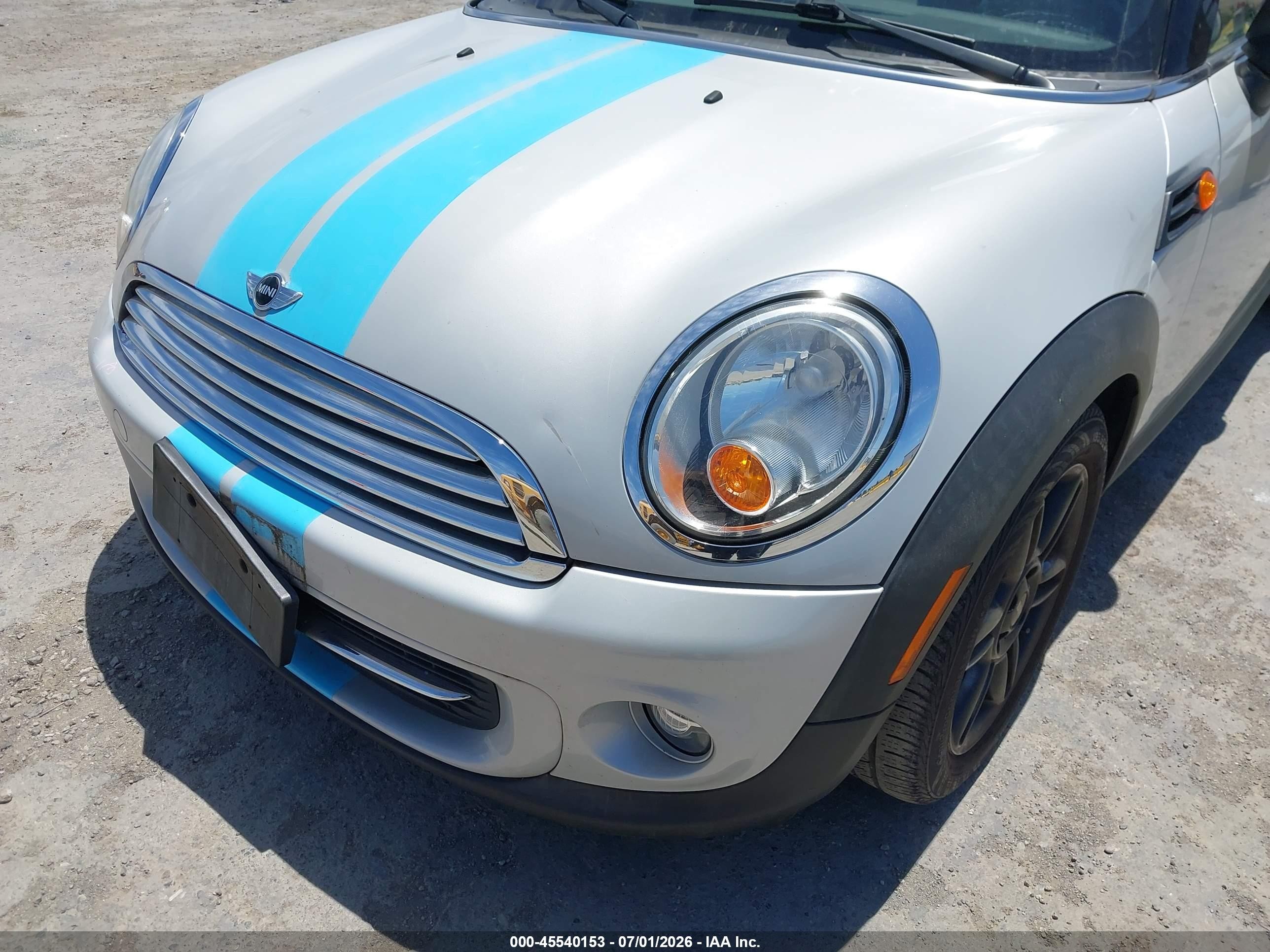 2012 Mini Cooper   Gray vin: WMWZN3C50CT133942