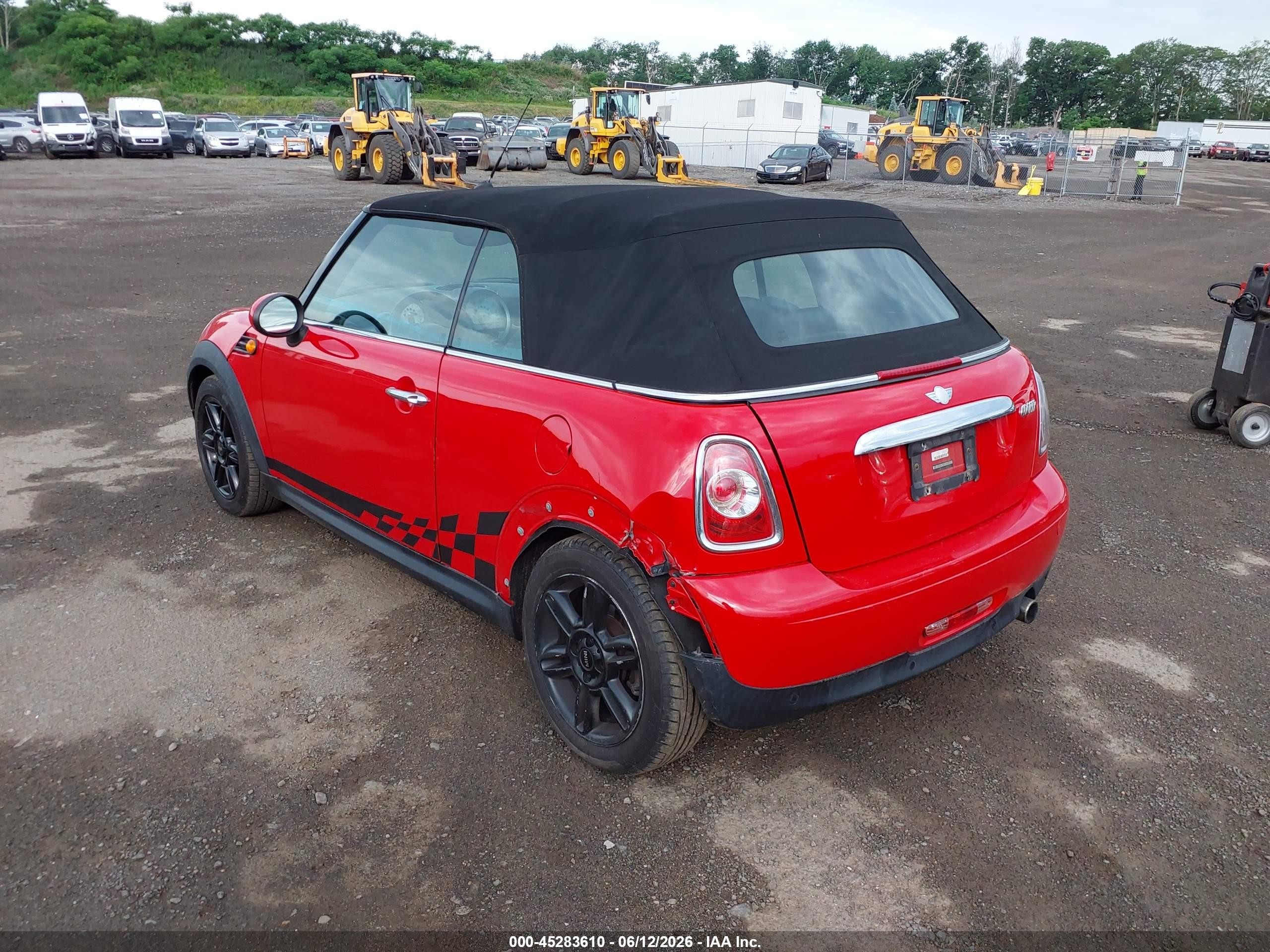 2014 Mini Convertible Cooper Red vin: WMWZN3C52ET860969