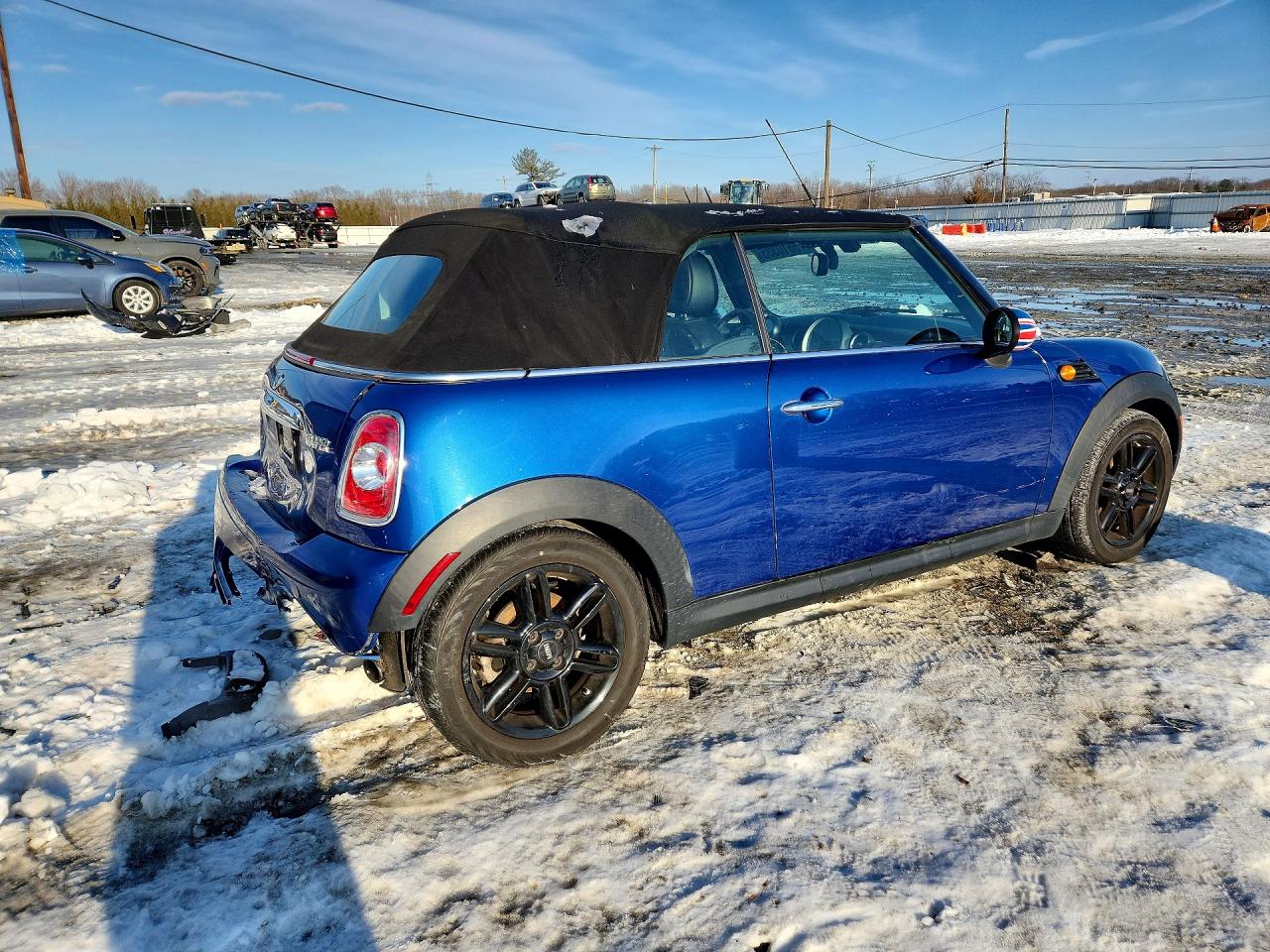 2015 Mini Cooper Синий vin: WMWZN3C54FT862594