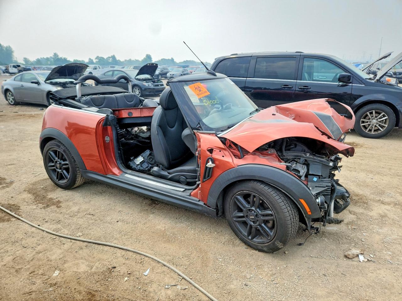 2013 Mini Cooper Orange vin: WMWZN3C55DT568196
