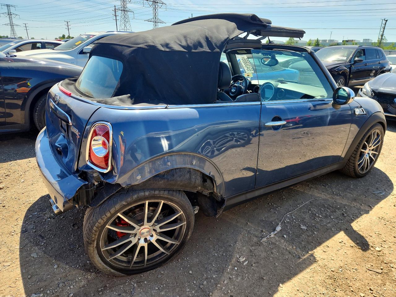 2011 Mini Cooper S Blue vin: WMWZP3C50BTX83055