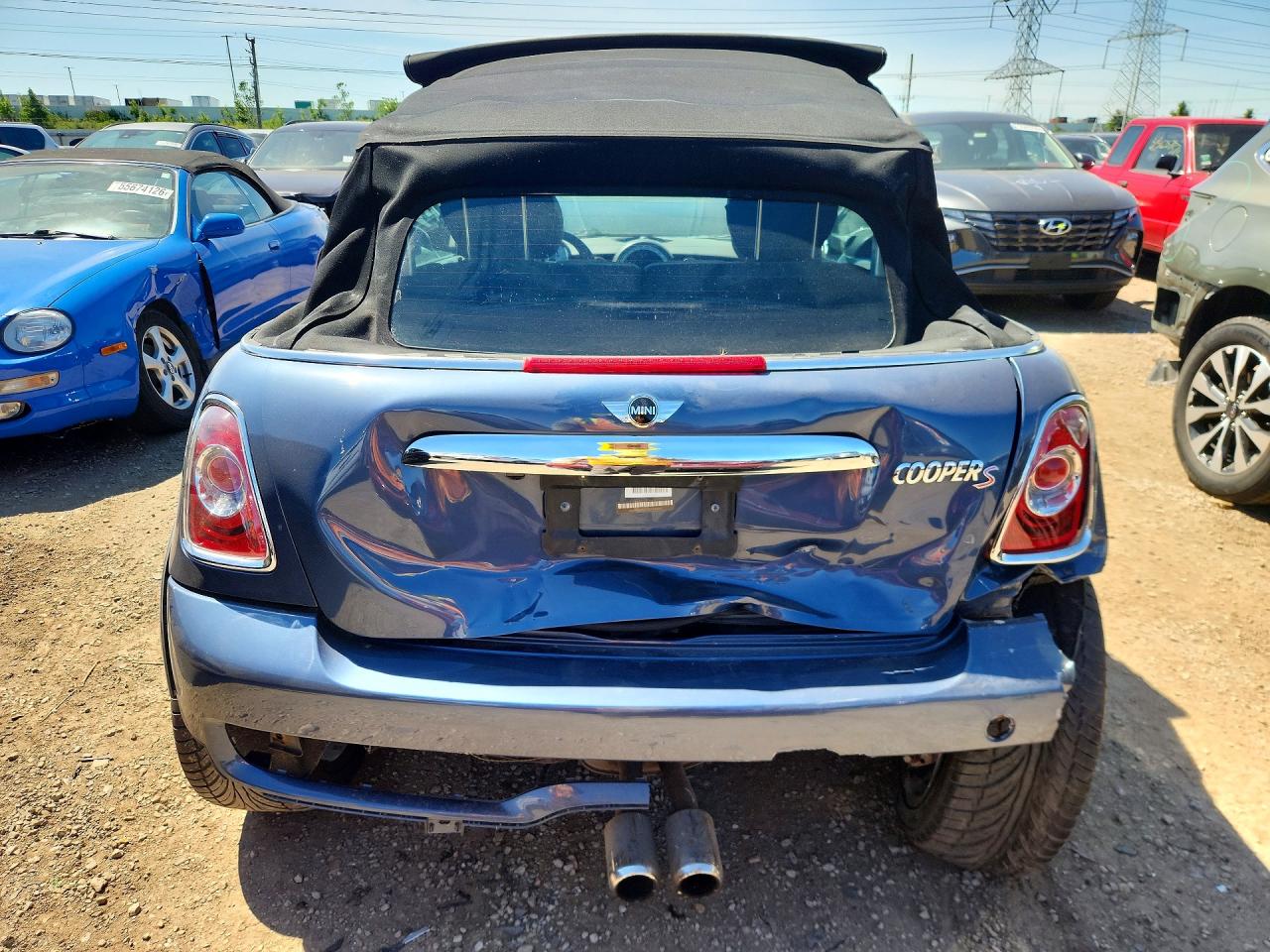 2011 Mini Cooper S Blue vin: WMWZP3C50BTX83055