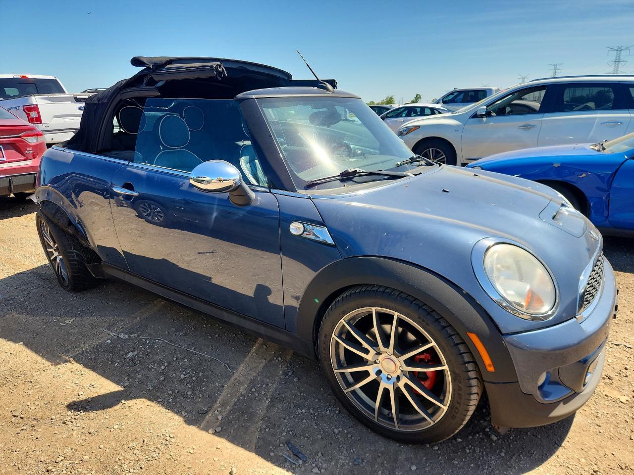 2011 Mini Cooper S Blue vin: WMWZP3C50BTX83055