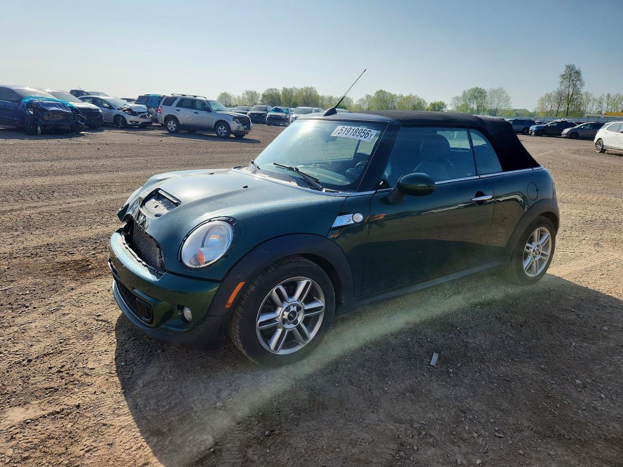 2012 Mini Cooper S Green vin: WMWZP3C50CT296598