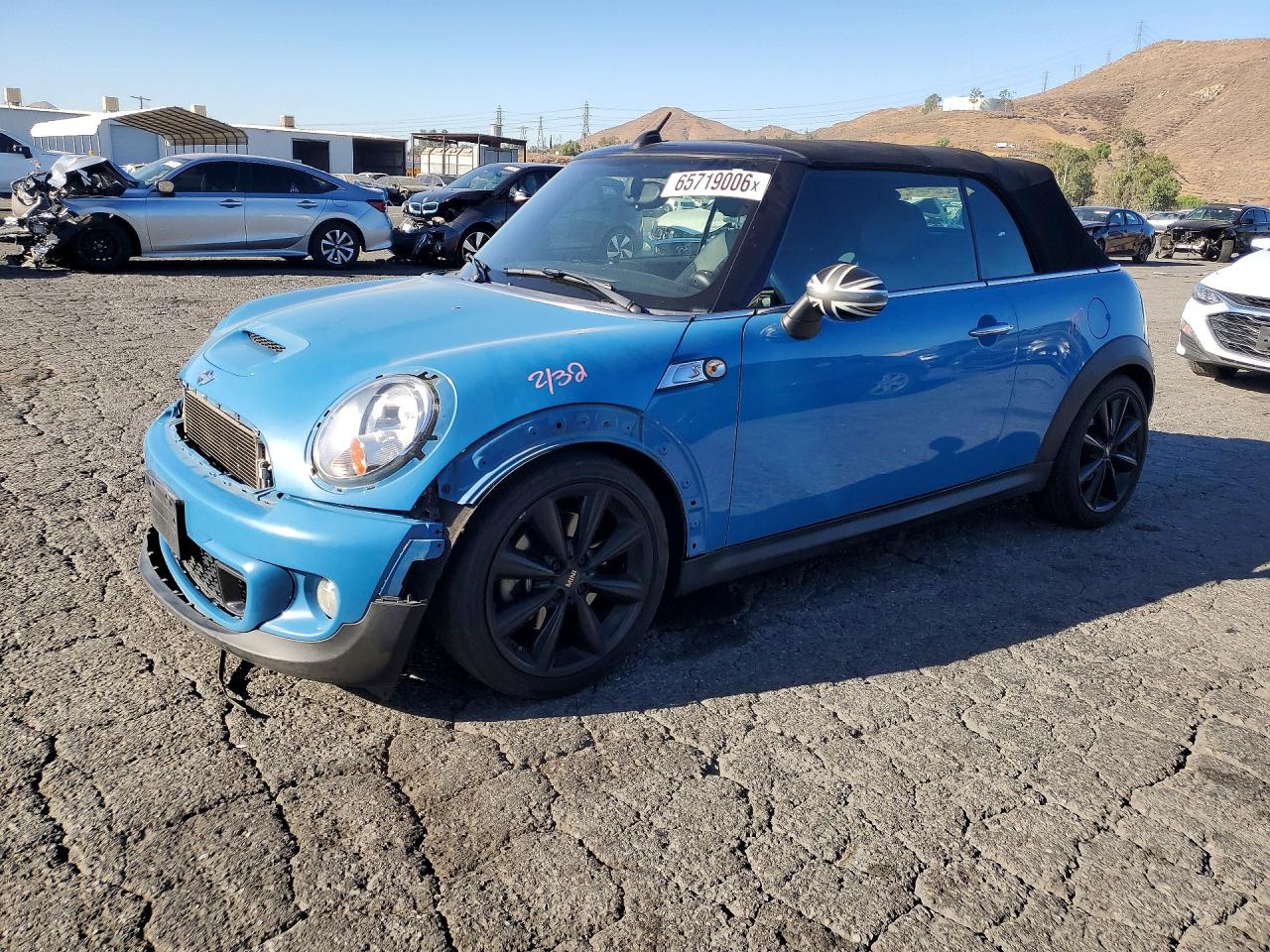 2013 Mini Cooper S Синий vin: WMWZP3C52DT705668
