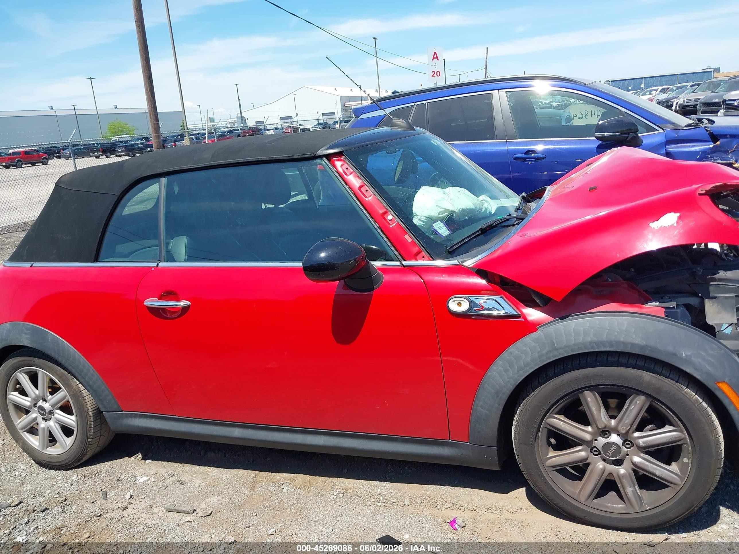 2014 Mini Convertible Cooper S Красный vin: WMWZP3C53ET707429