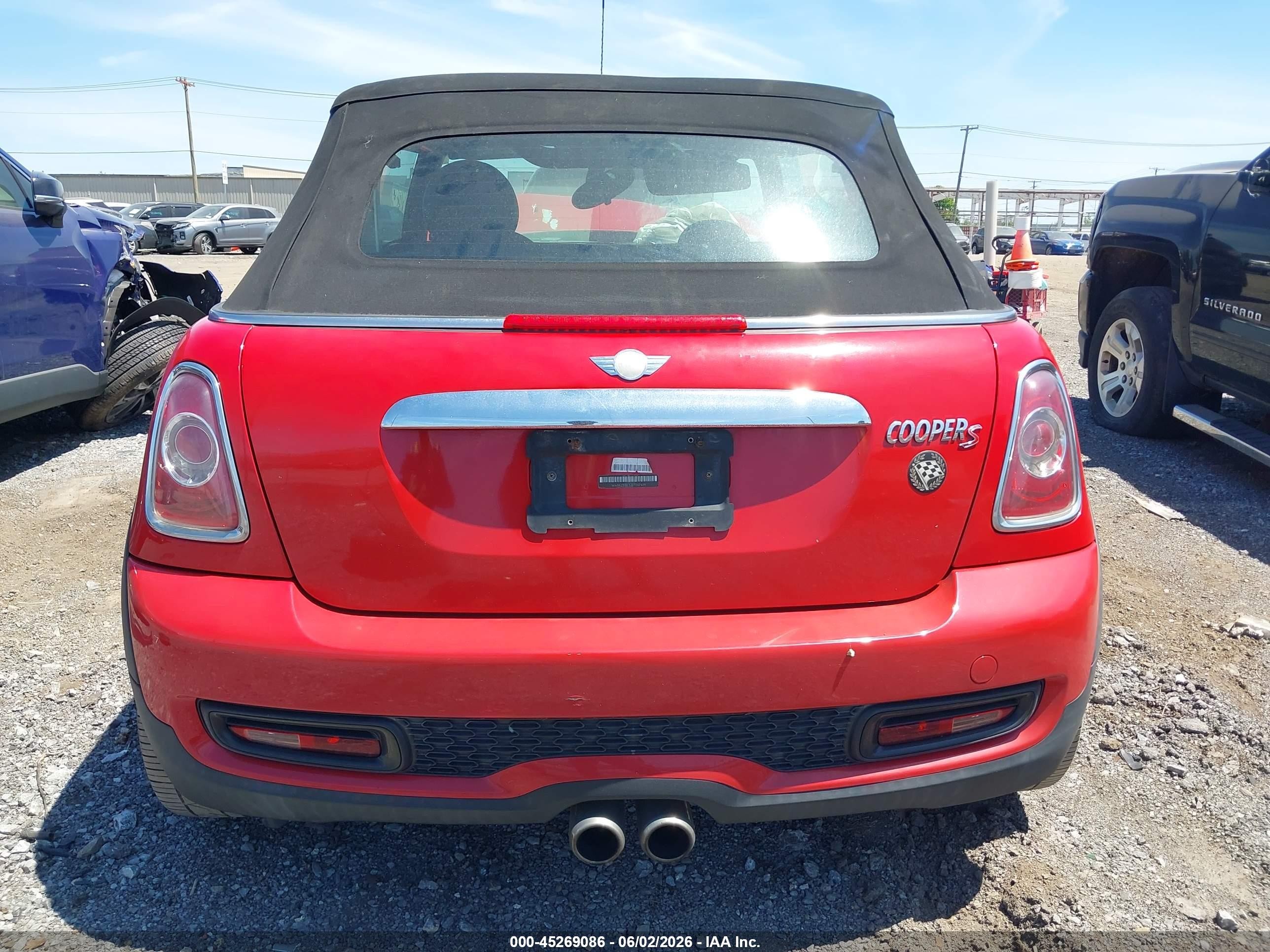 2014 Mini Convertible Cooper S Красный vin: WMWZP3C53ET707429