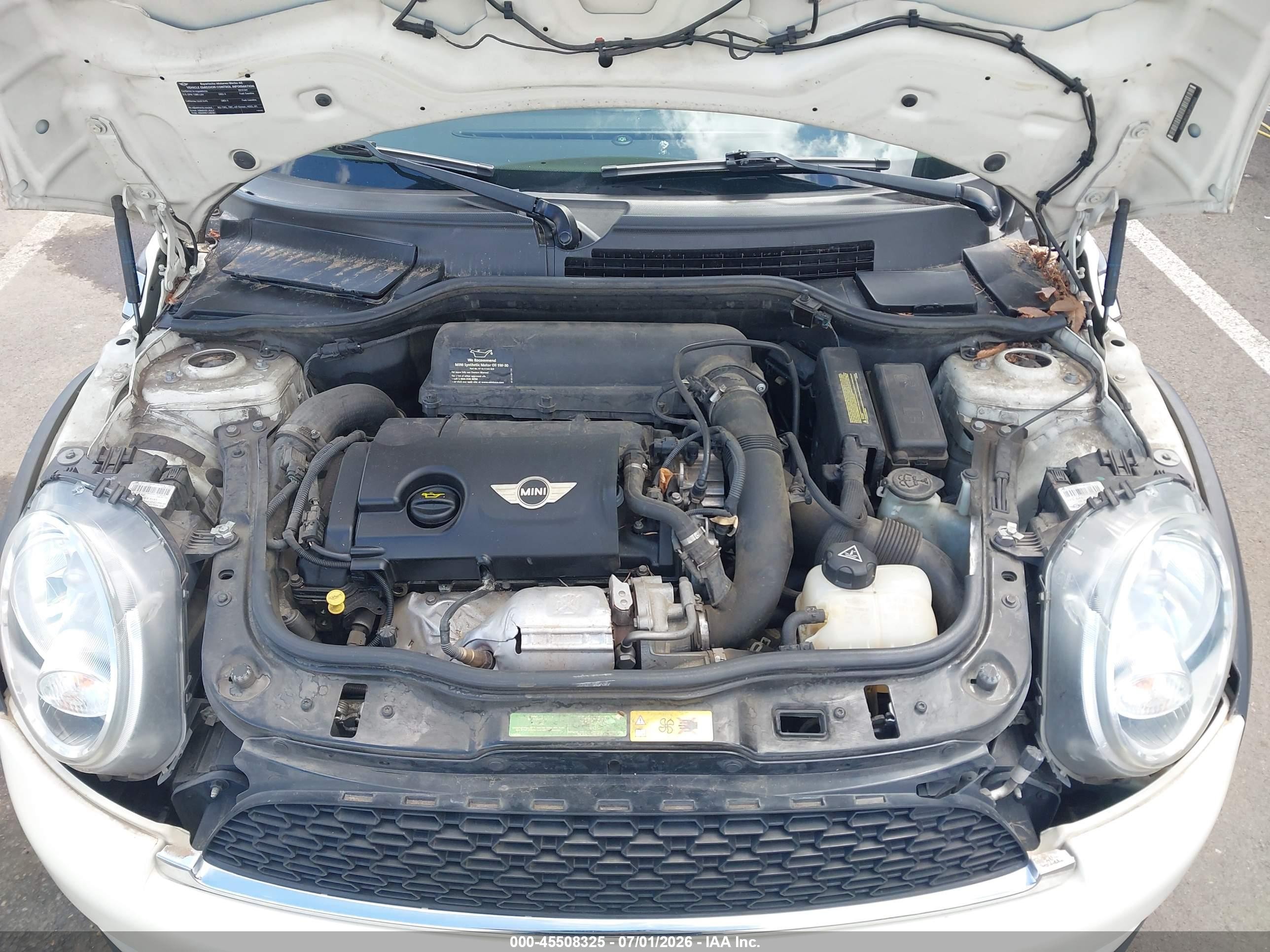 2011 Mini Cooper S   Cream vin: WMWZP3C55BT249033