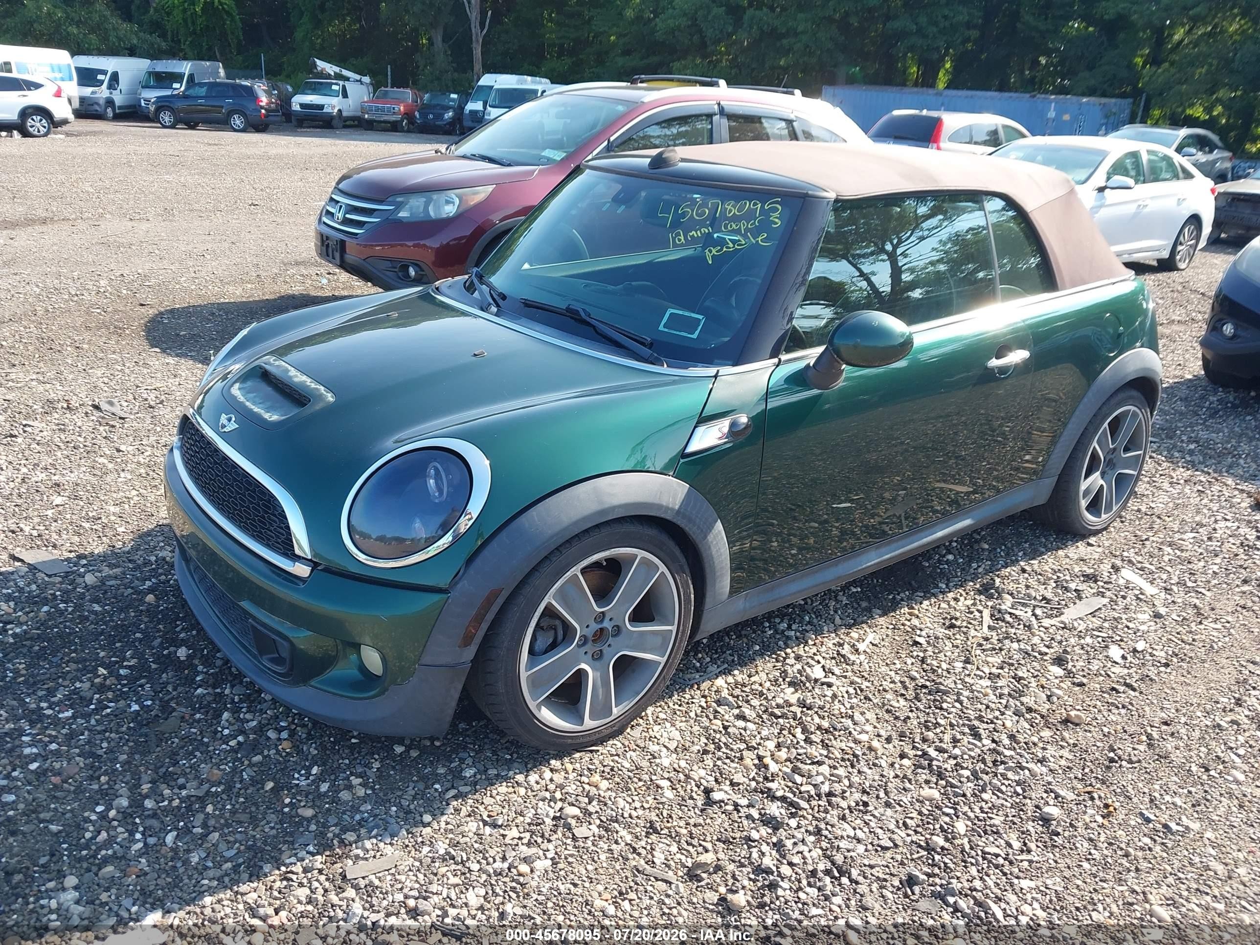 2012 Mini Cooper S   Green vin: WMWZP3C55CT296208