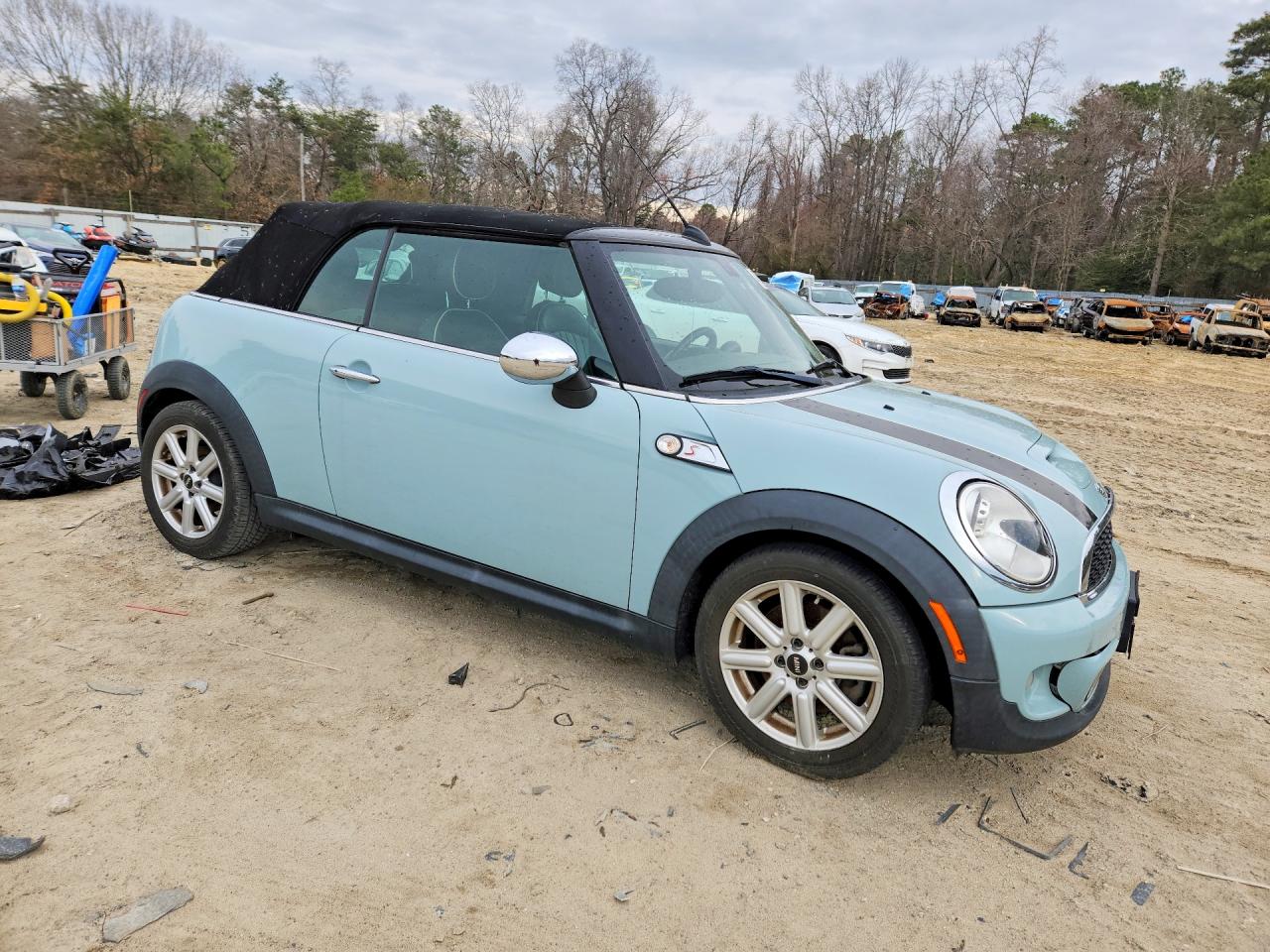 2011 Mini Cooper S Blue vin: WMWZP3C56BT249252