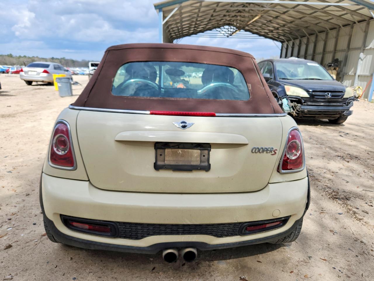 2012 Mini Cooper S Cream vin: WMWZP3C56CT296606