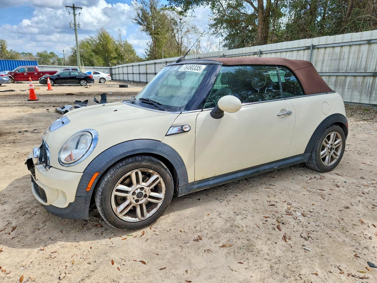 2012 Mini Cooper S Cream vin: WMWZP3C56CT296606