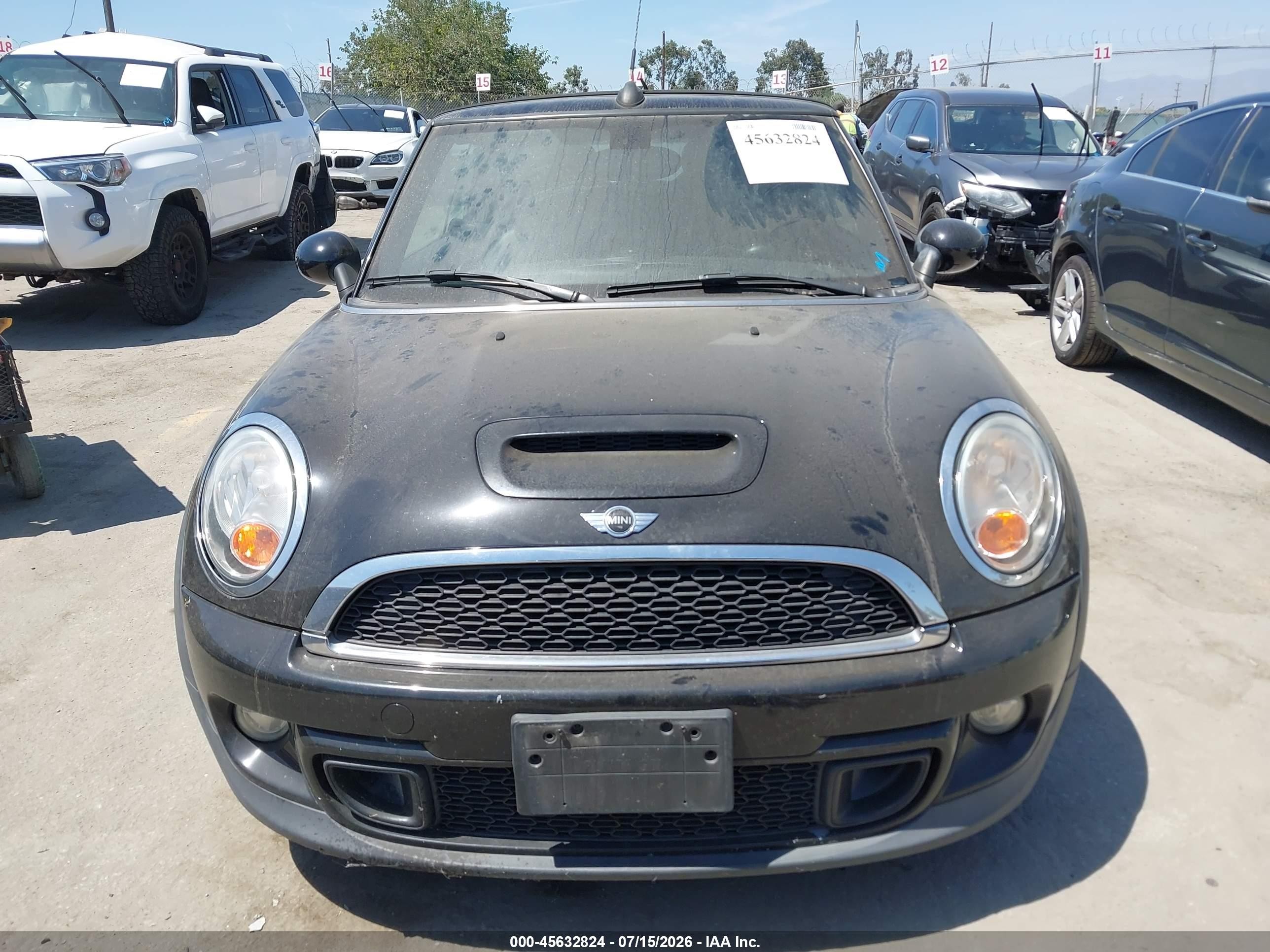 2015 Mini Convertible Cooper S Black vin: WMWZP3C57F2A91602
