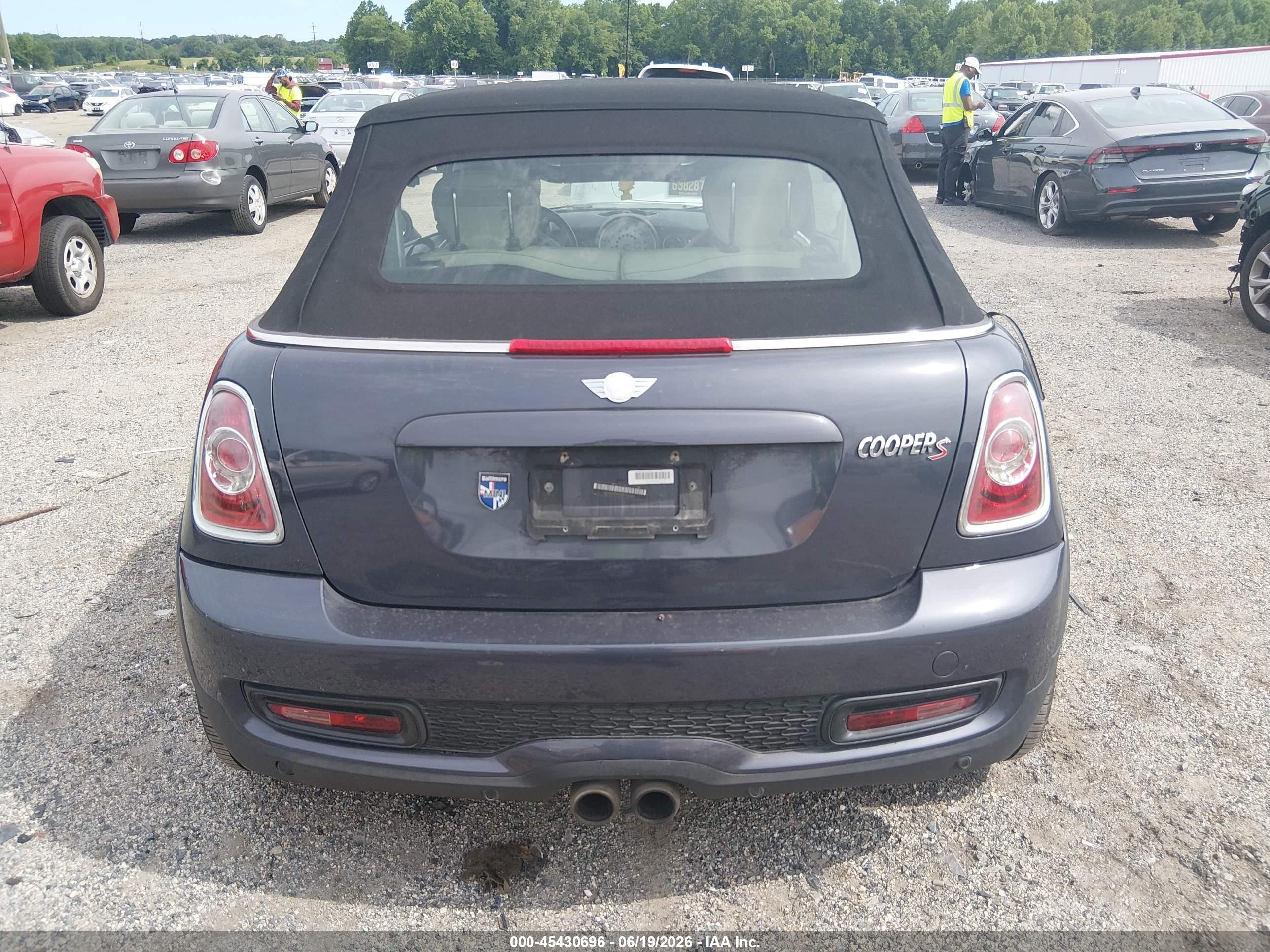 2013 Mini Convertible Cooper S Серый vin: WMWZP3C59DT551329