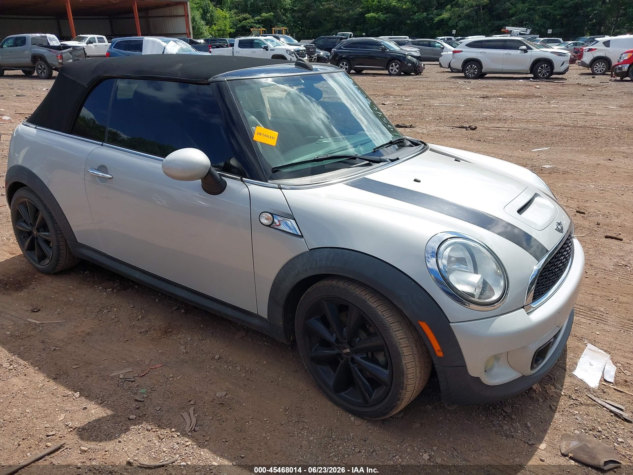 2014 Mini Convertible Cooper S Gray vin: WMWZP3C59ET298093