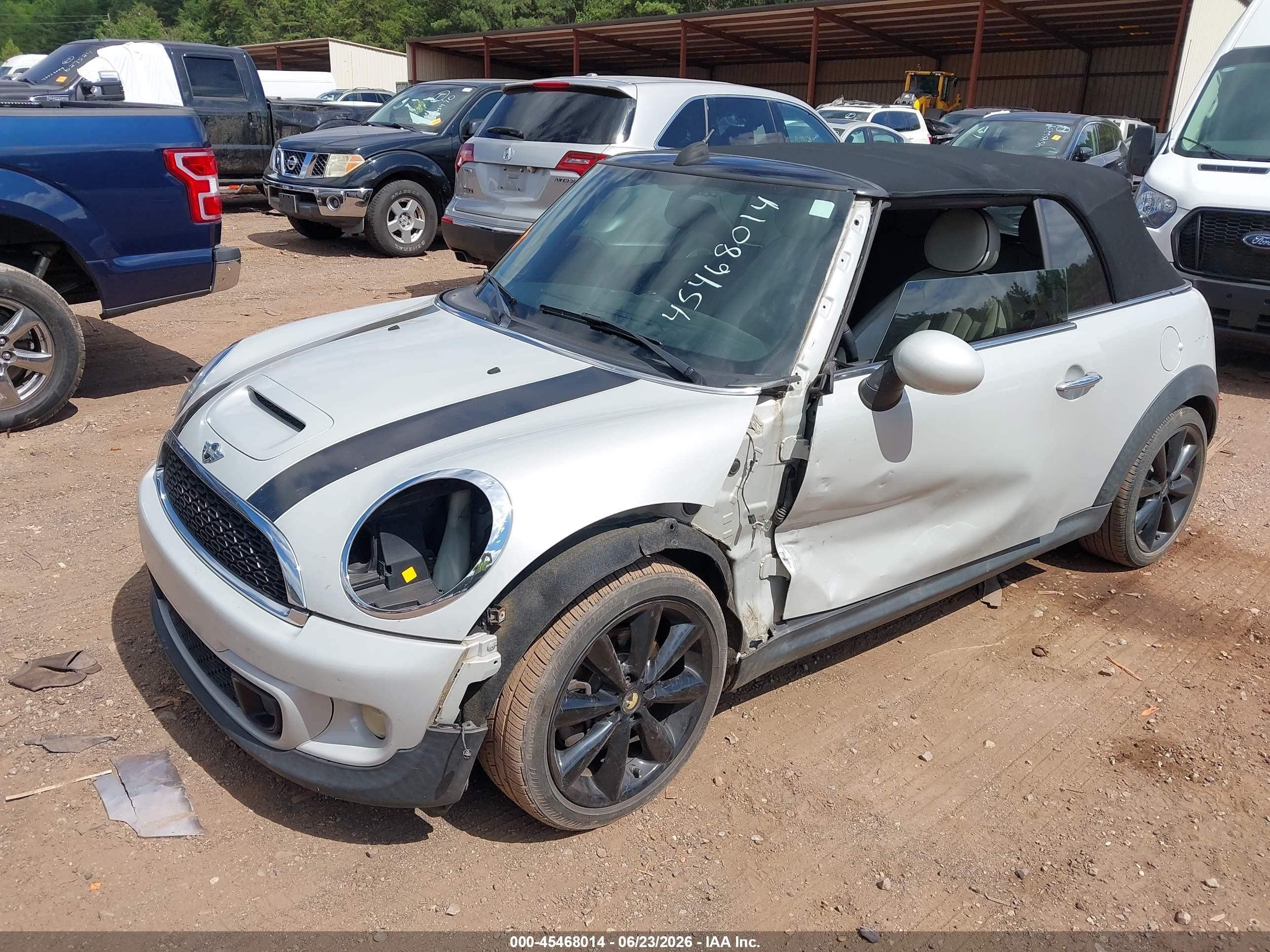 2014 Mini Convertible Cooper S Серый vin: WMWZP3C59ET298093