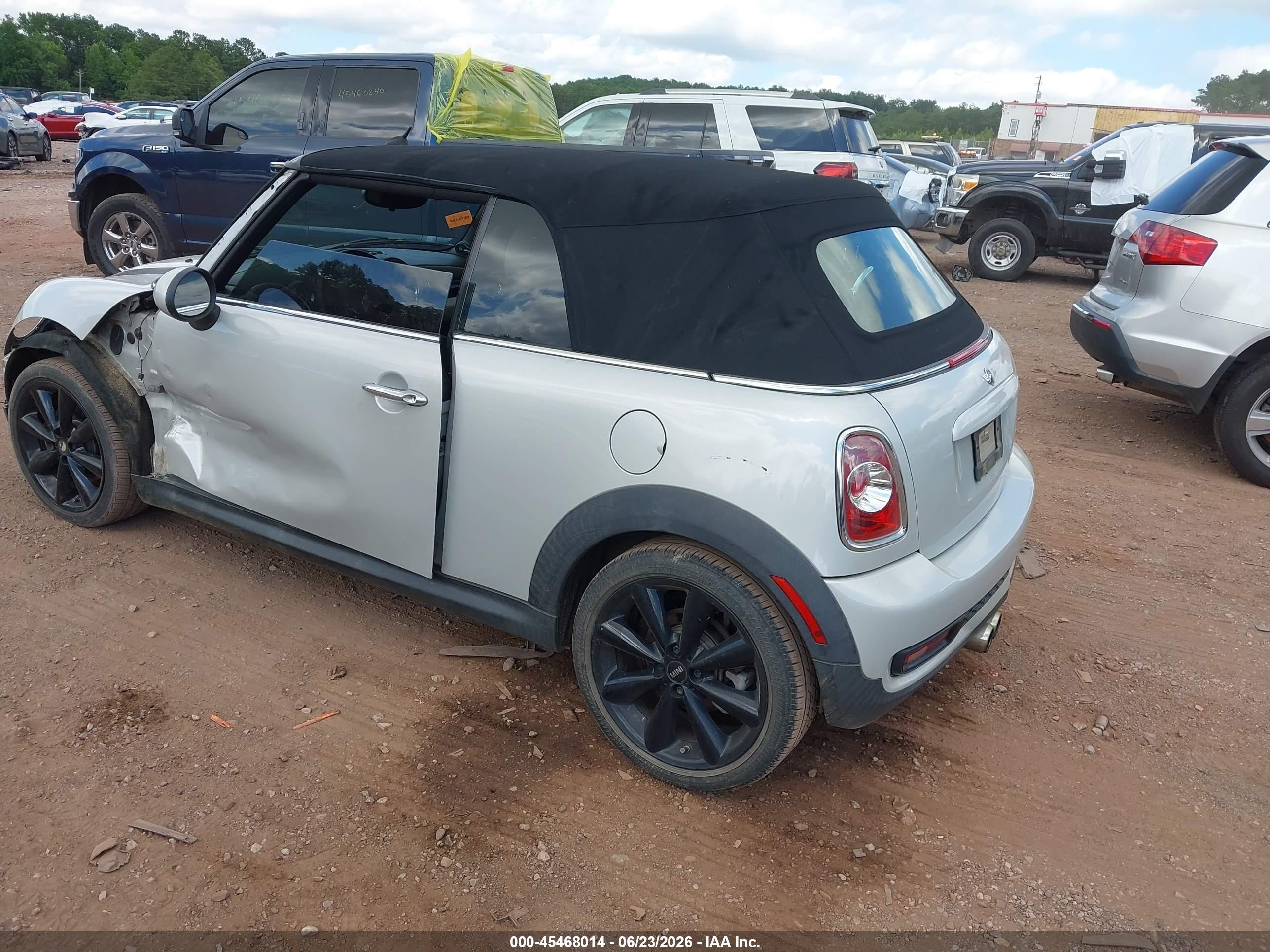 2014 Mini Convertible Cooper S Серый vin: WMWZP3C59ET298093