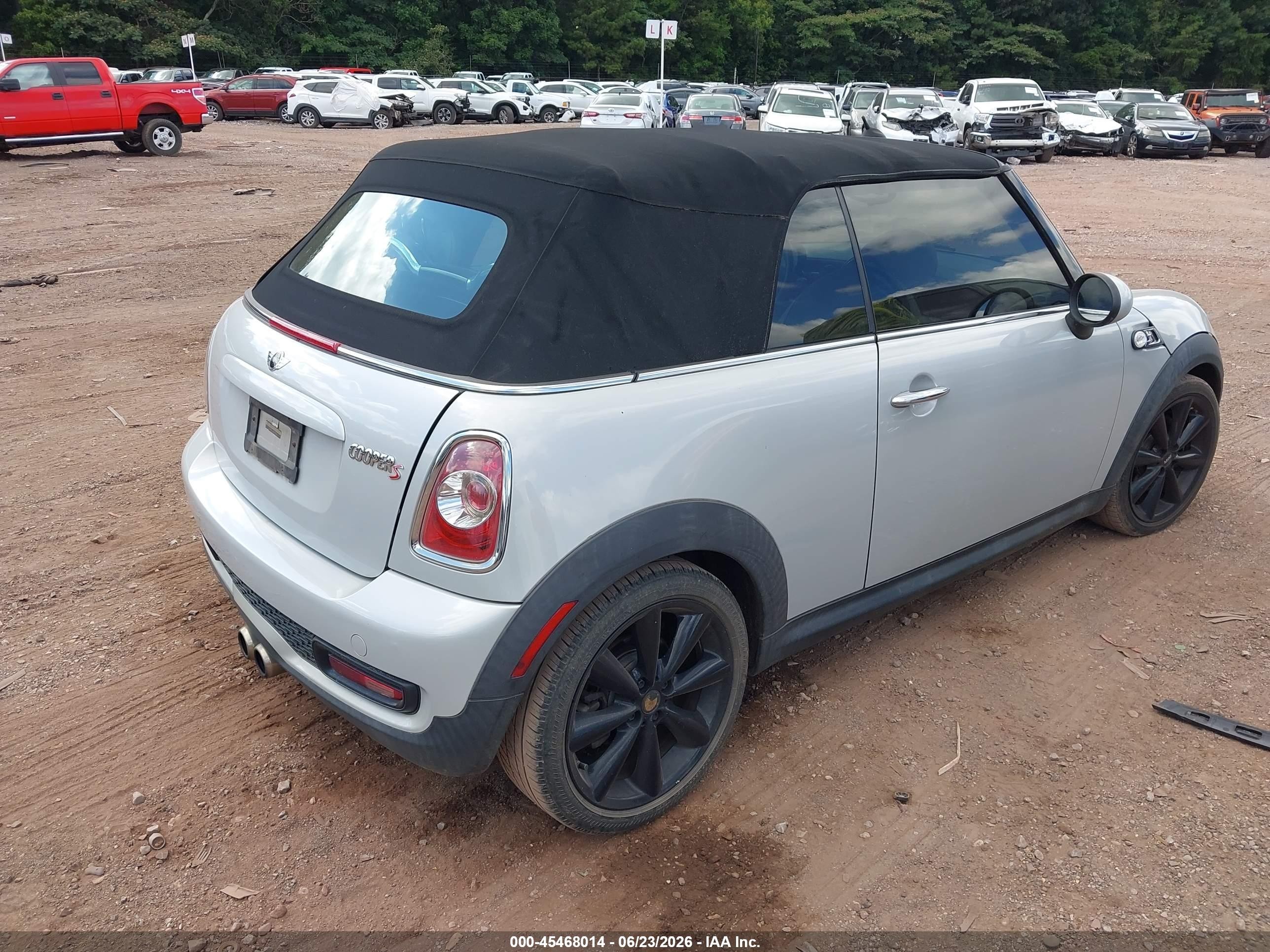 2014 Mini Convertible Cooper S Серый vin: WMWZP3C59ET298093