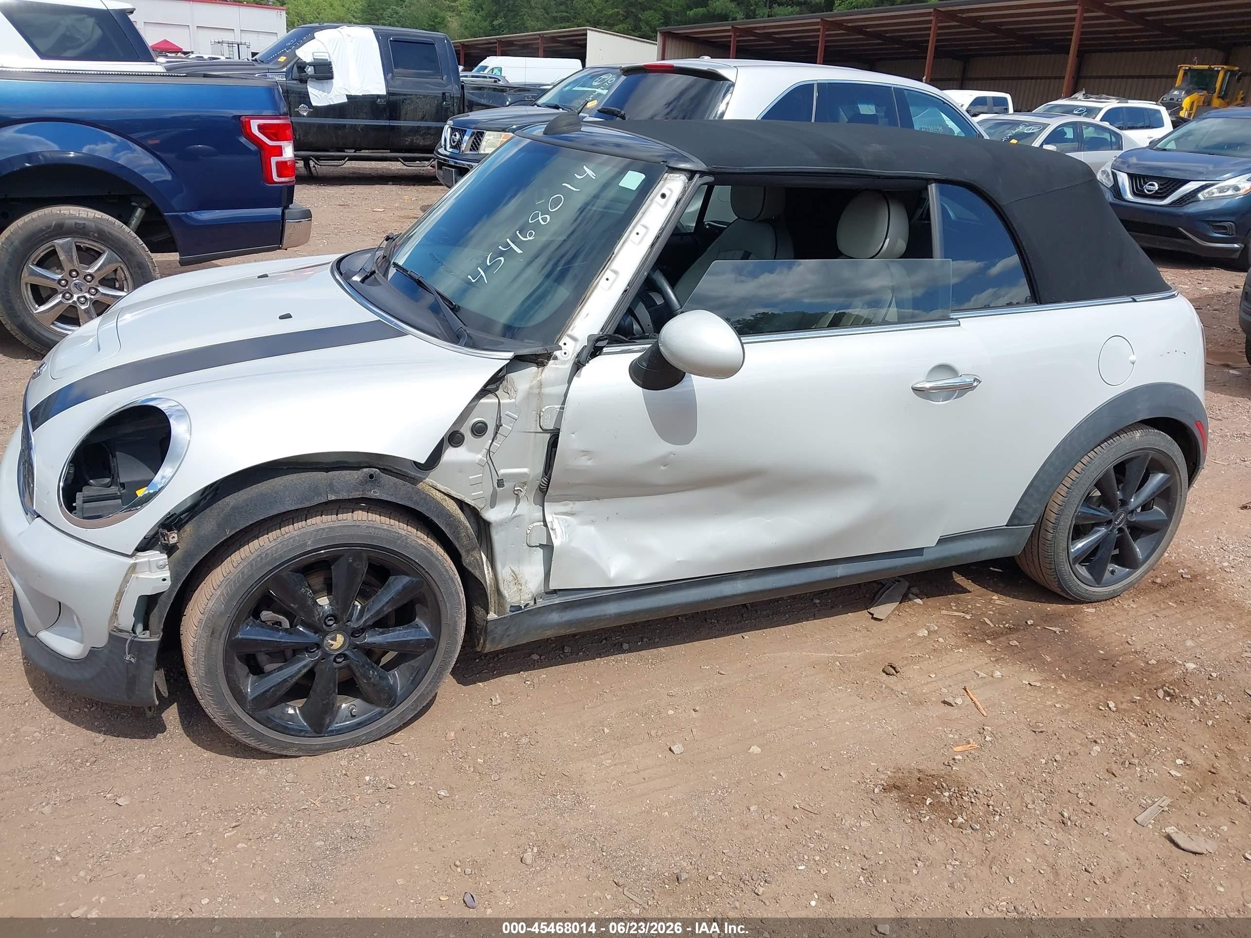 2014 Mini Convertible Cooper S Серый vin: WMWZP3C59ET298093