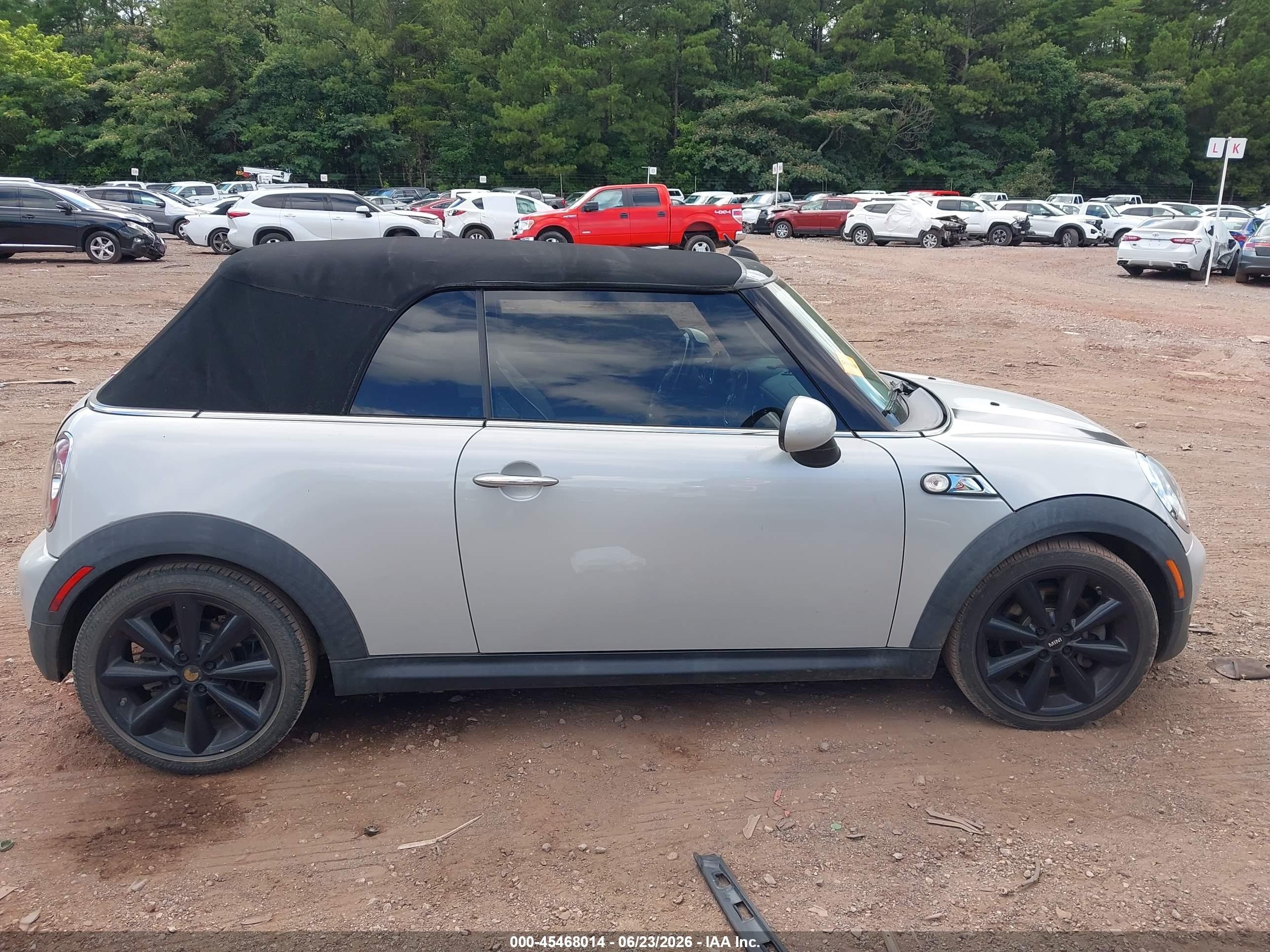 2014 Mini Convertible Cooper S Серый vin: WMWZP3C59ET298093