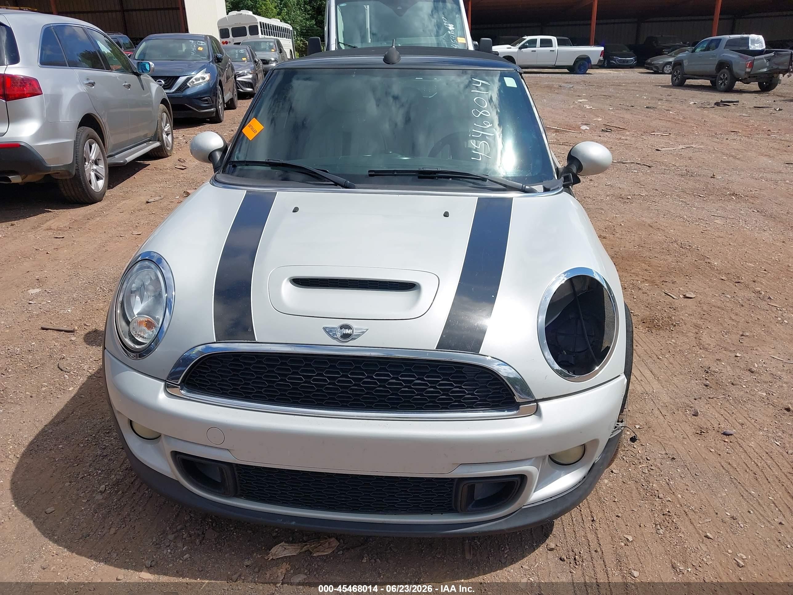 2014 Mini Convertible Cooper S Серый vin: WMWZP3C59ET298093