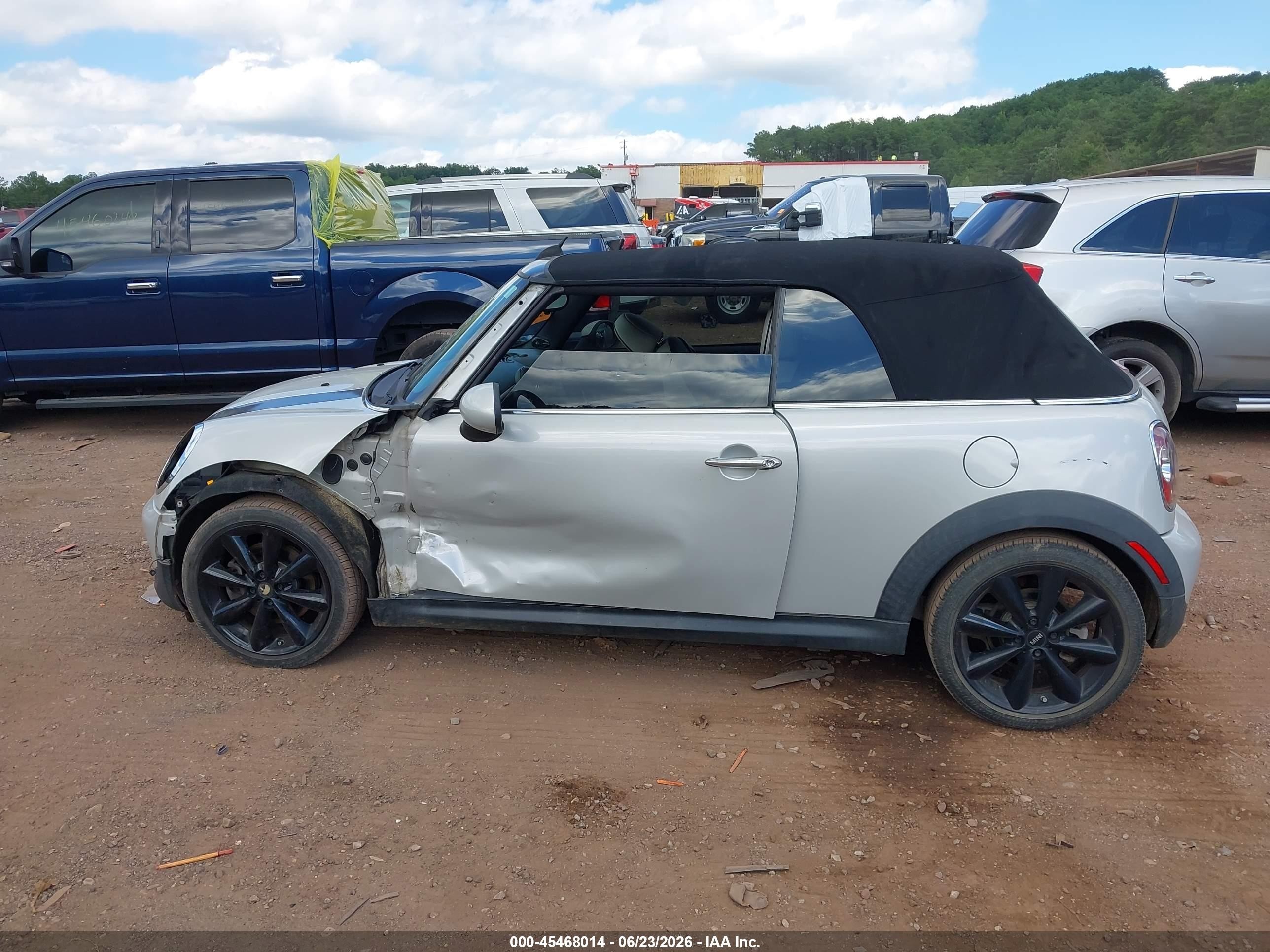 2014 Mini Convertible Cooper S Серый vin: WMWZP3C59ET298093