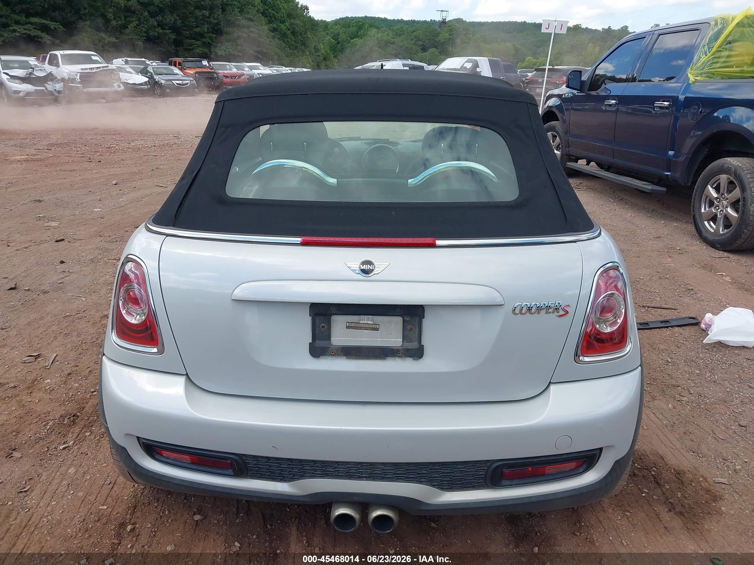 2014 Mini Convertible Cooper S Серый vin: WMWZP3C59ET298093
