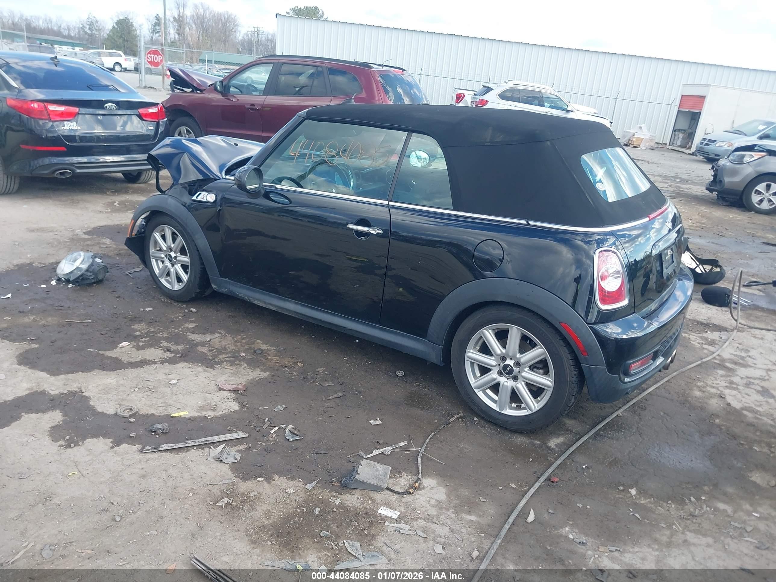 2015 Mini Convertible Cooper S Черный vin: WMWZP3C5XFT299013