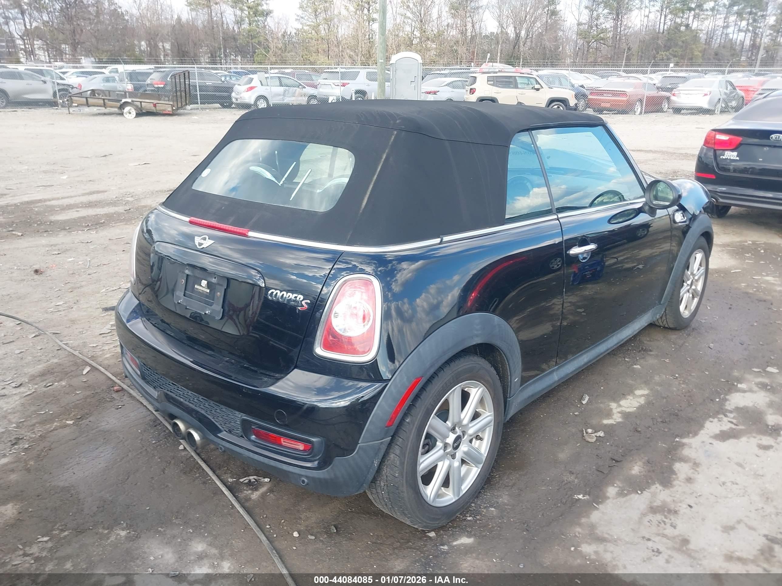 2015 Mini Convertible Cooper S Черный vin: WMWZP3C5XFT299013