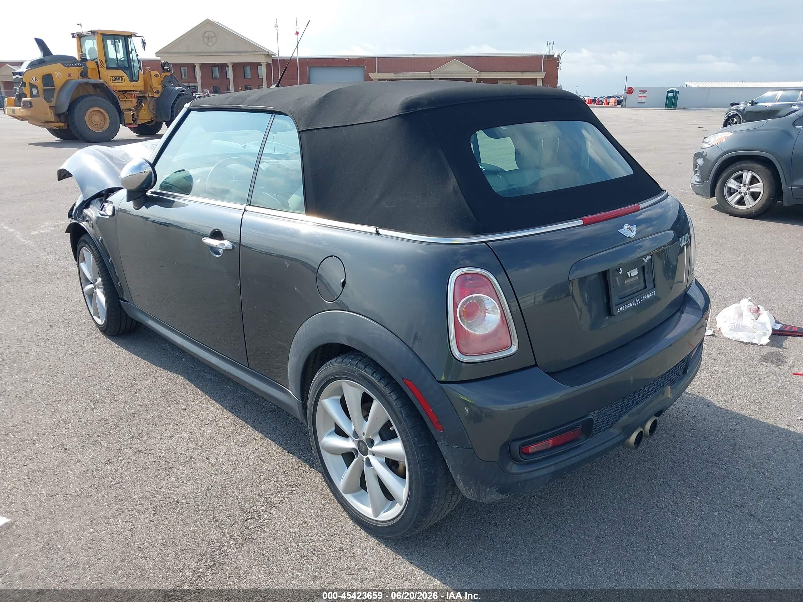 2015 Mini Convertible Cooper S Gray vin: WMWZP3C5XFT708546