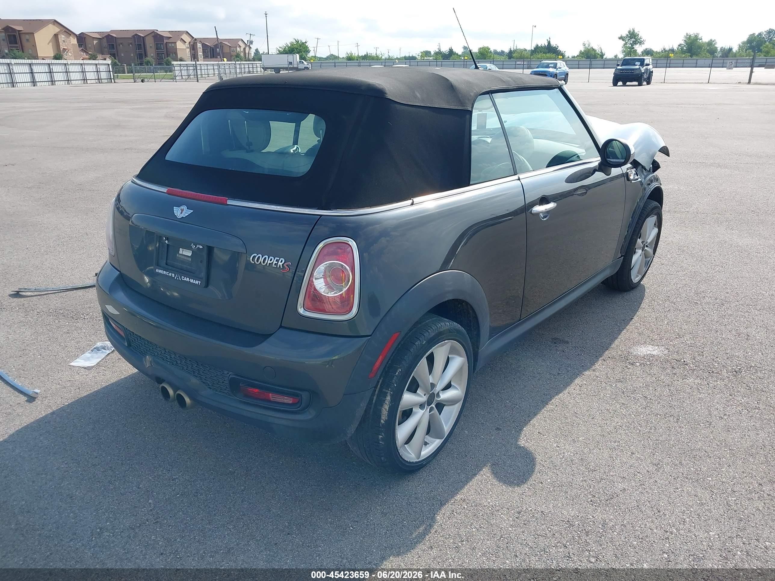 2015 Mini Convertible Cooper S Gray vin: WMWZP3C5XFT708546