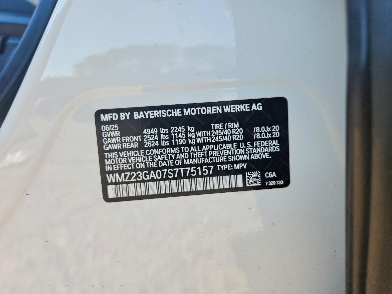 2025 Mini Countryman S All4 White vin: WMZ23GA07S7T75157