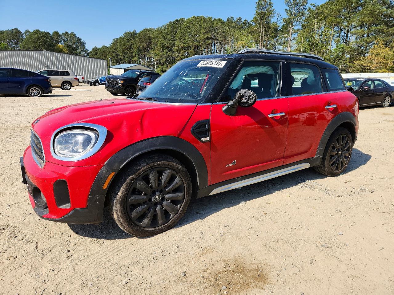 2022 Mini Cooper Countryman All4 Red vin: WMZ43BR04N3N29822