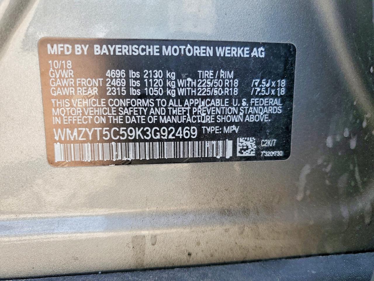 2019 Mini Cooper S Countryman All4 Gray vin: WMZYT5C59K3G92469