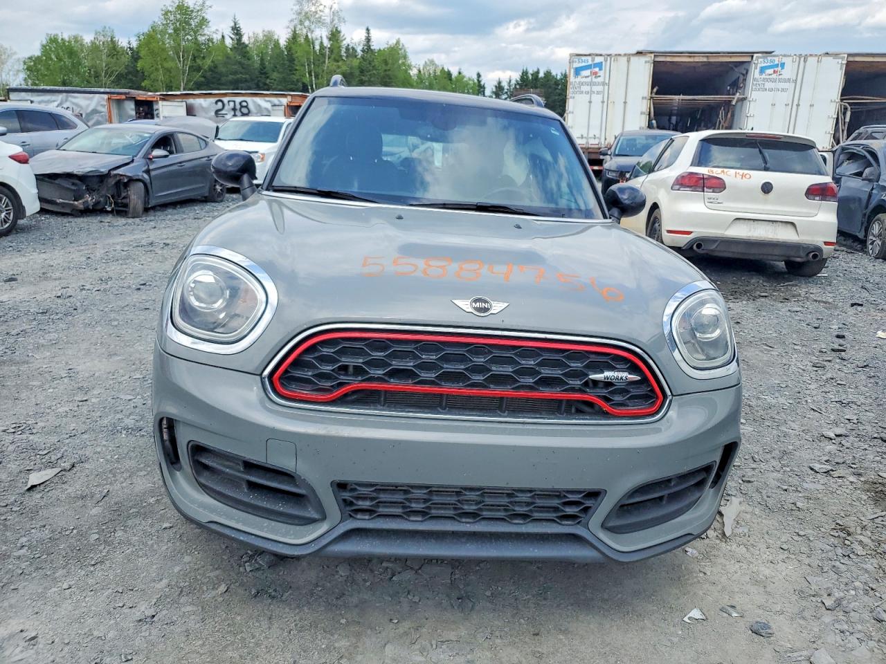 2018 Mini Cooper Jcw Countryman All4 Gray vin: WMZYV9C36J3B92123