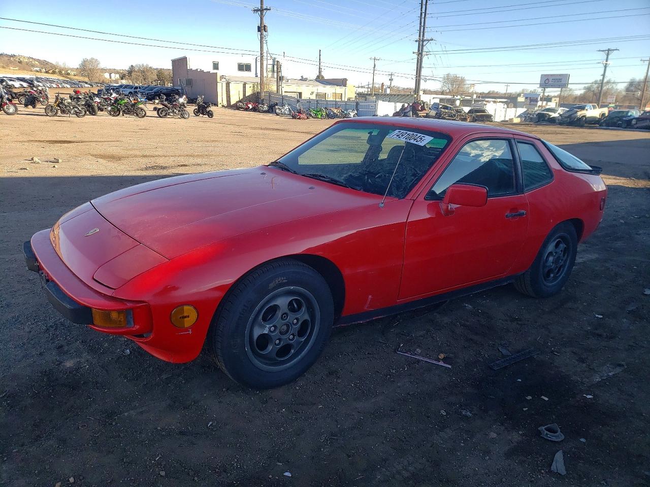 1988 Porsche 924 S Red vin: WP0AA0922JN451523