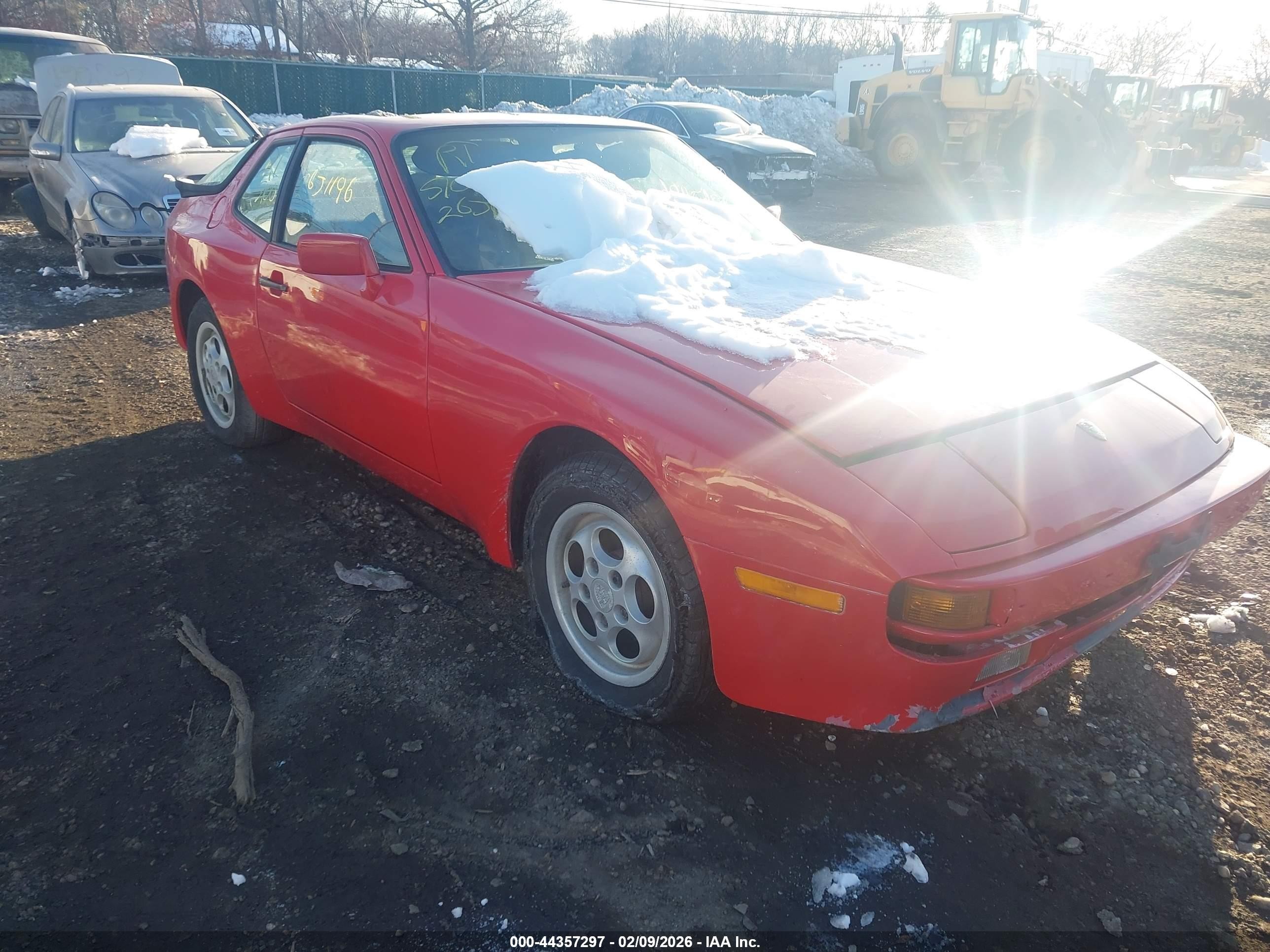 1989 Porsche 944   Red vin: WP0AA0943KN450299