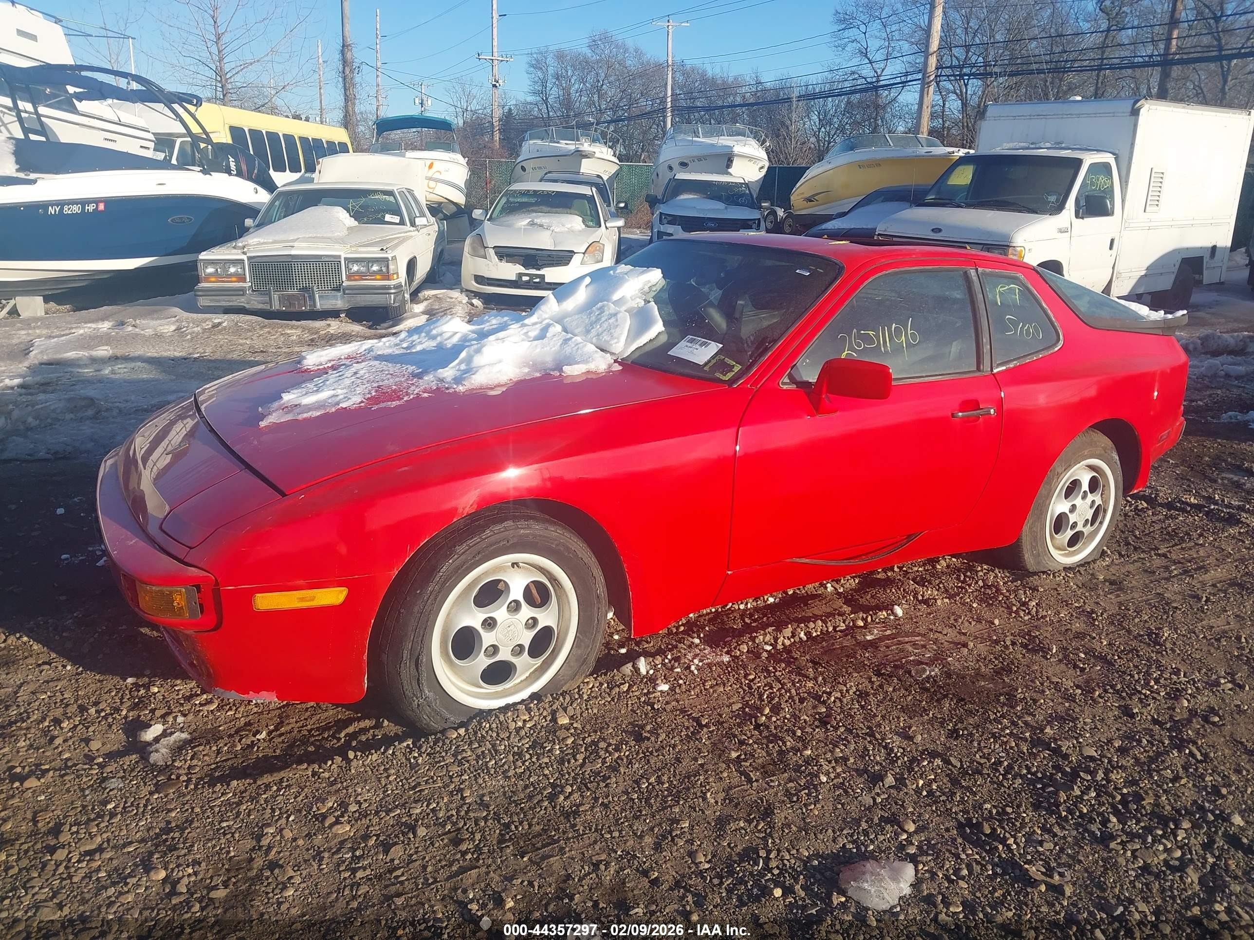 1989 Porsche 944   Red vin: WP0AA0943KN450299