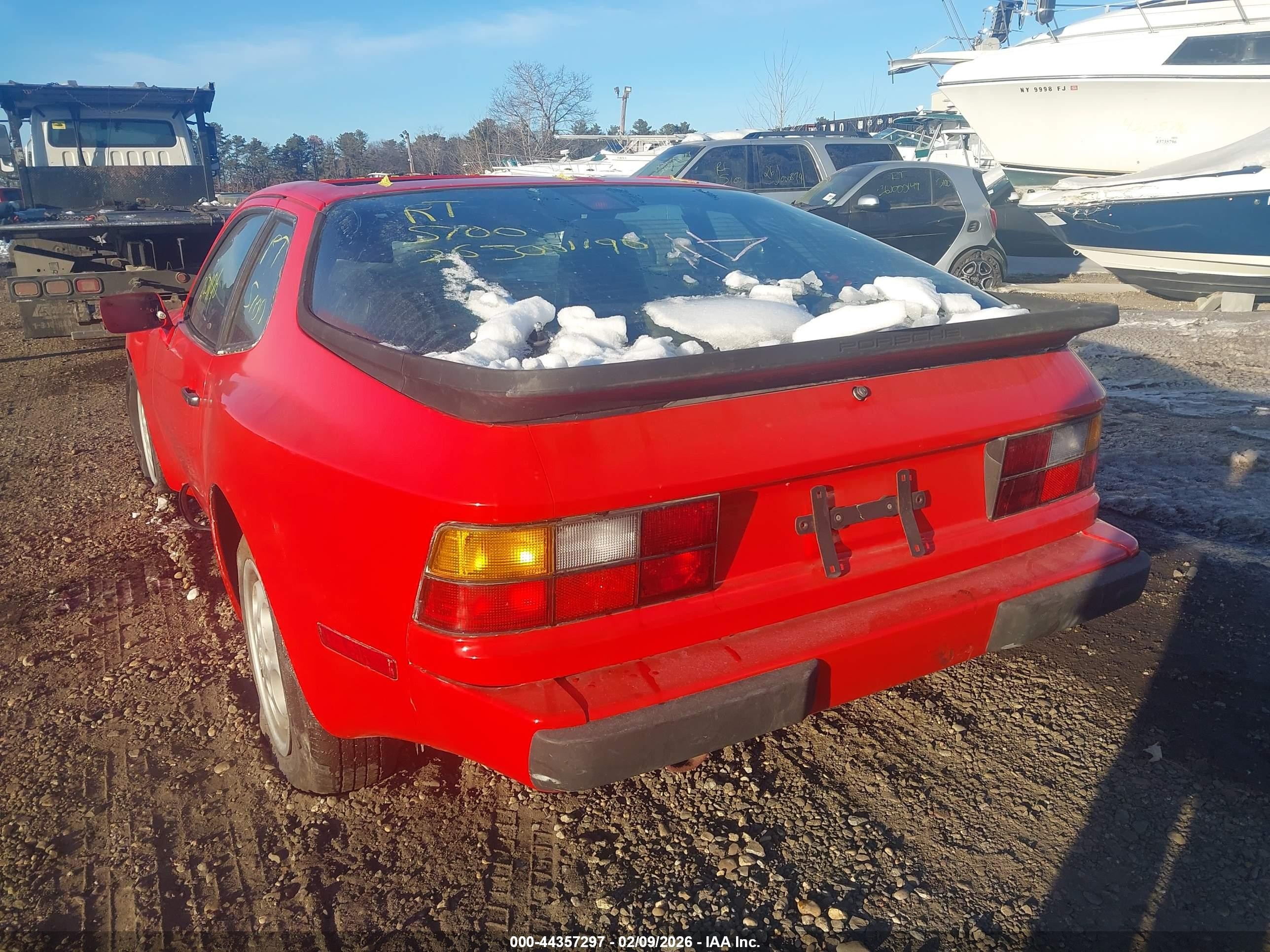 1989 Porsche 944   Red vin: WP0AA0943KN450299