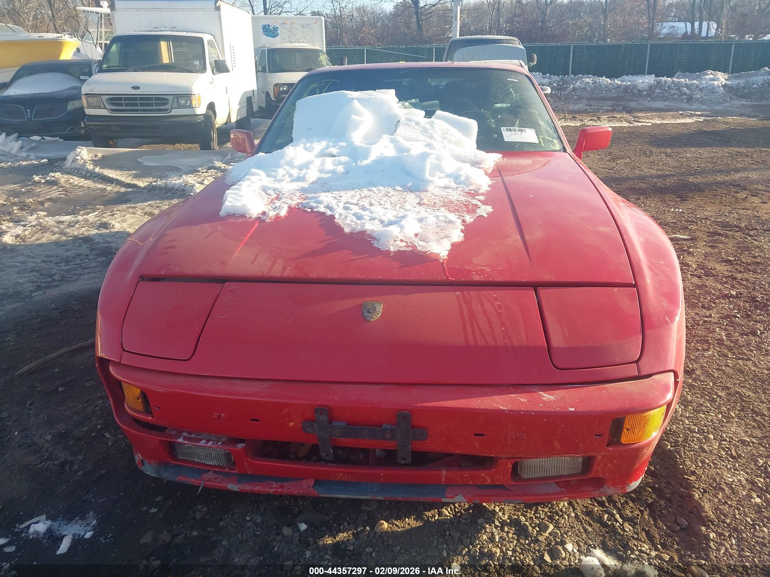 1989 Porsche 944   Red vin: WP0AA0943KN450299