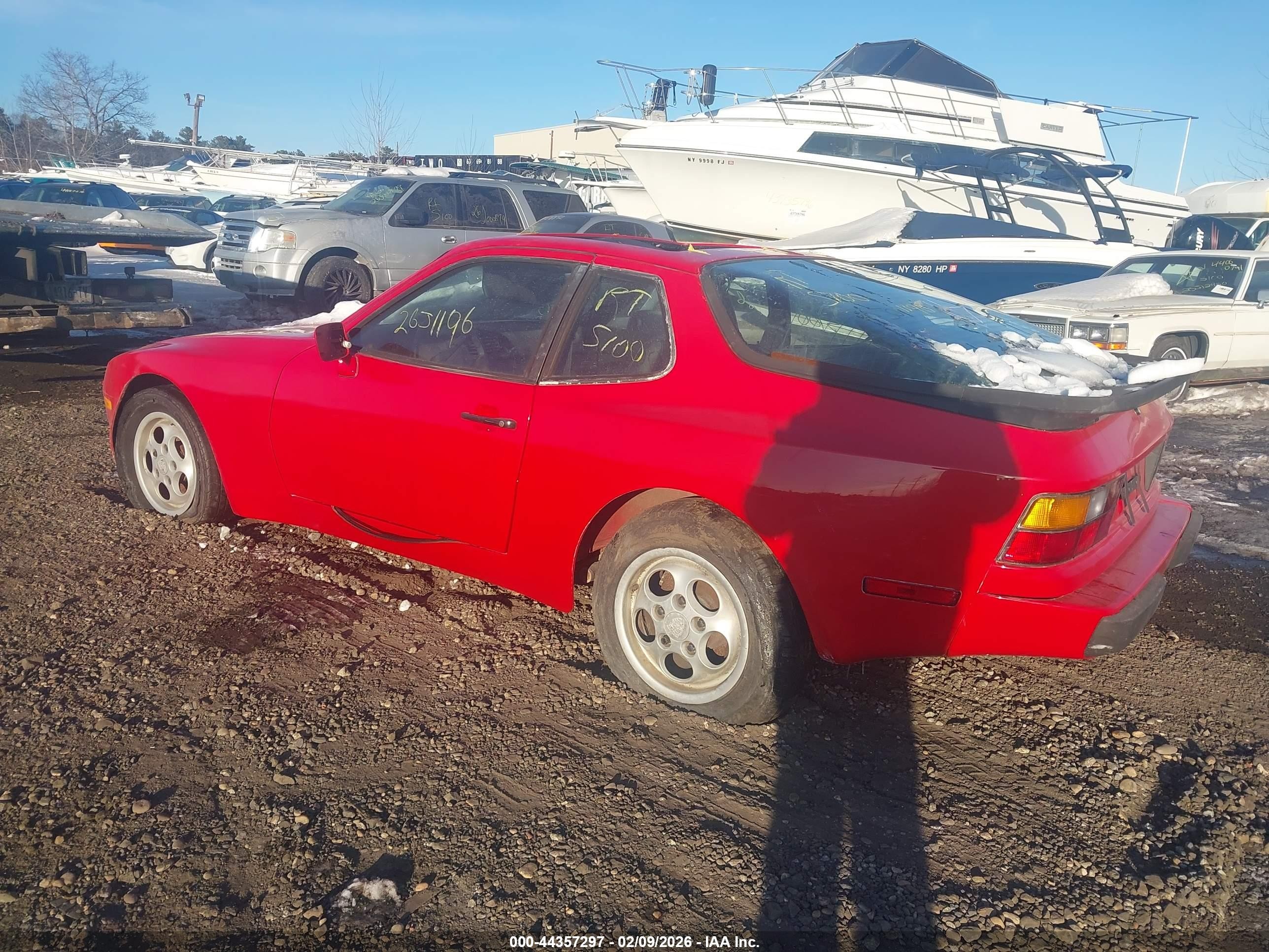 1989 Porsche 944   Red vin: WP0AA0943KN450299