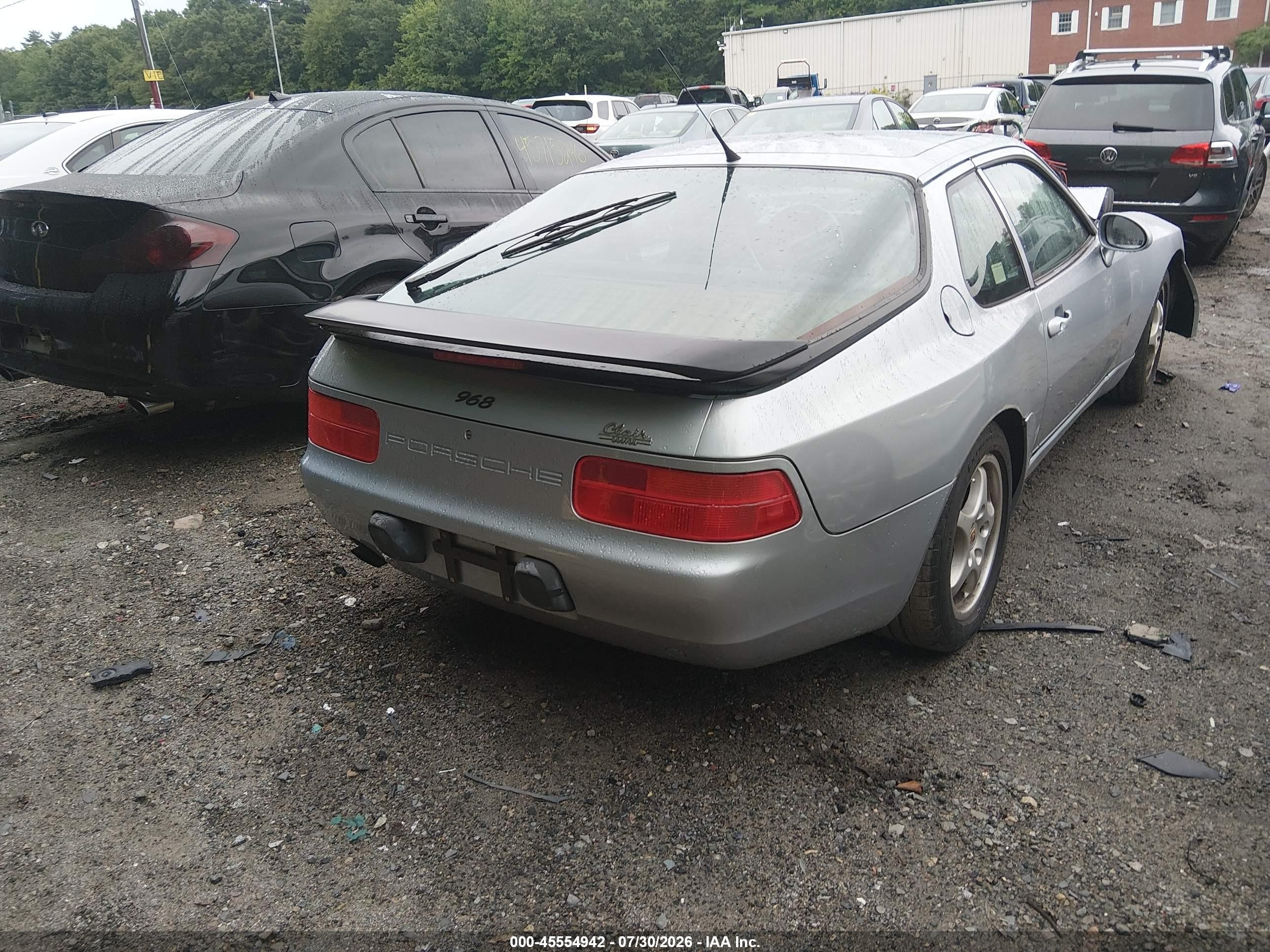 1995 Porsche 968   Silver vin: WP0AA296XSS820081