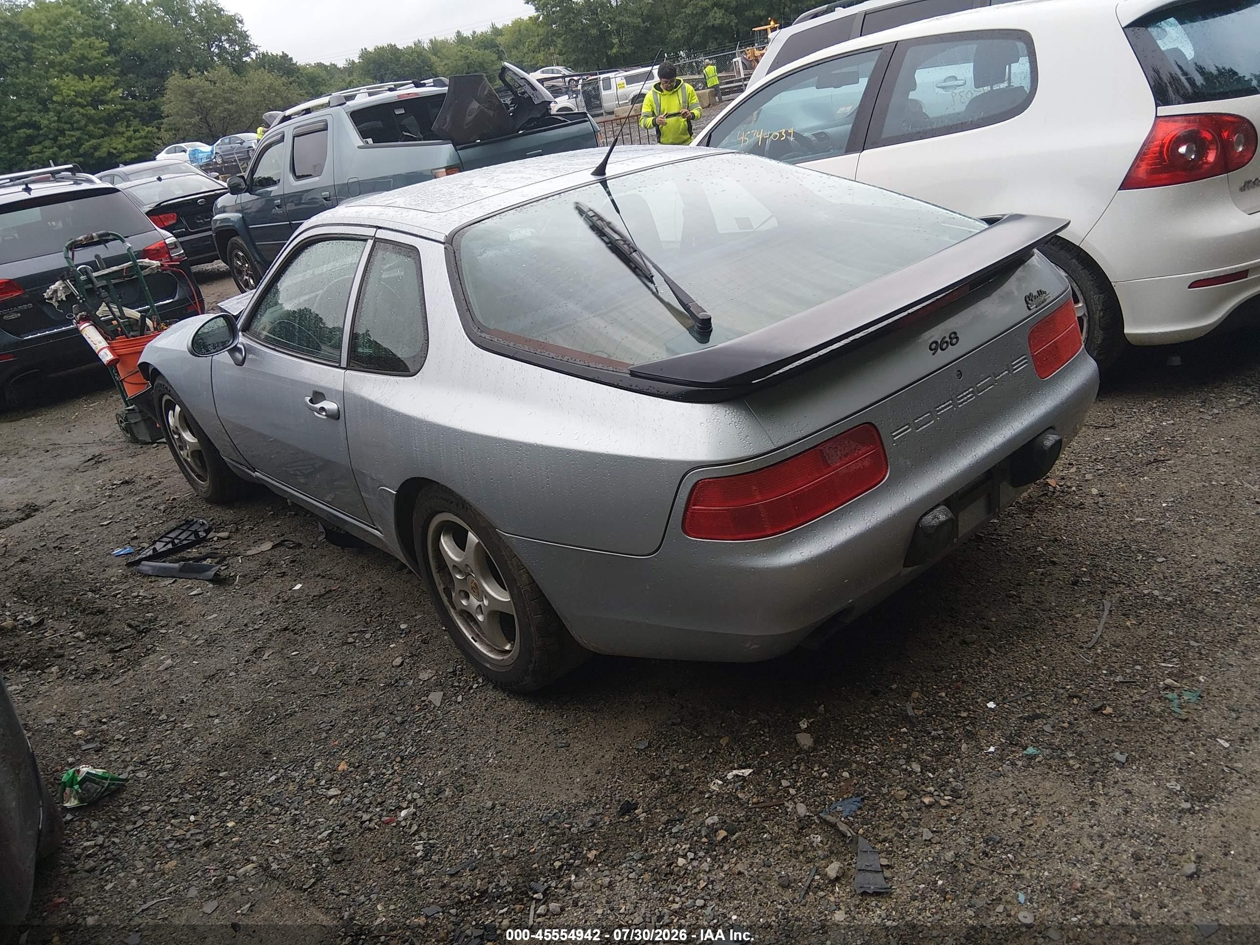 1995 Porsche 968   Silver vin: WP0AA296XSS820081