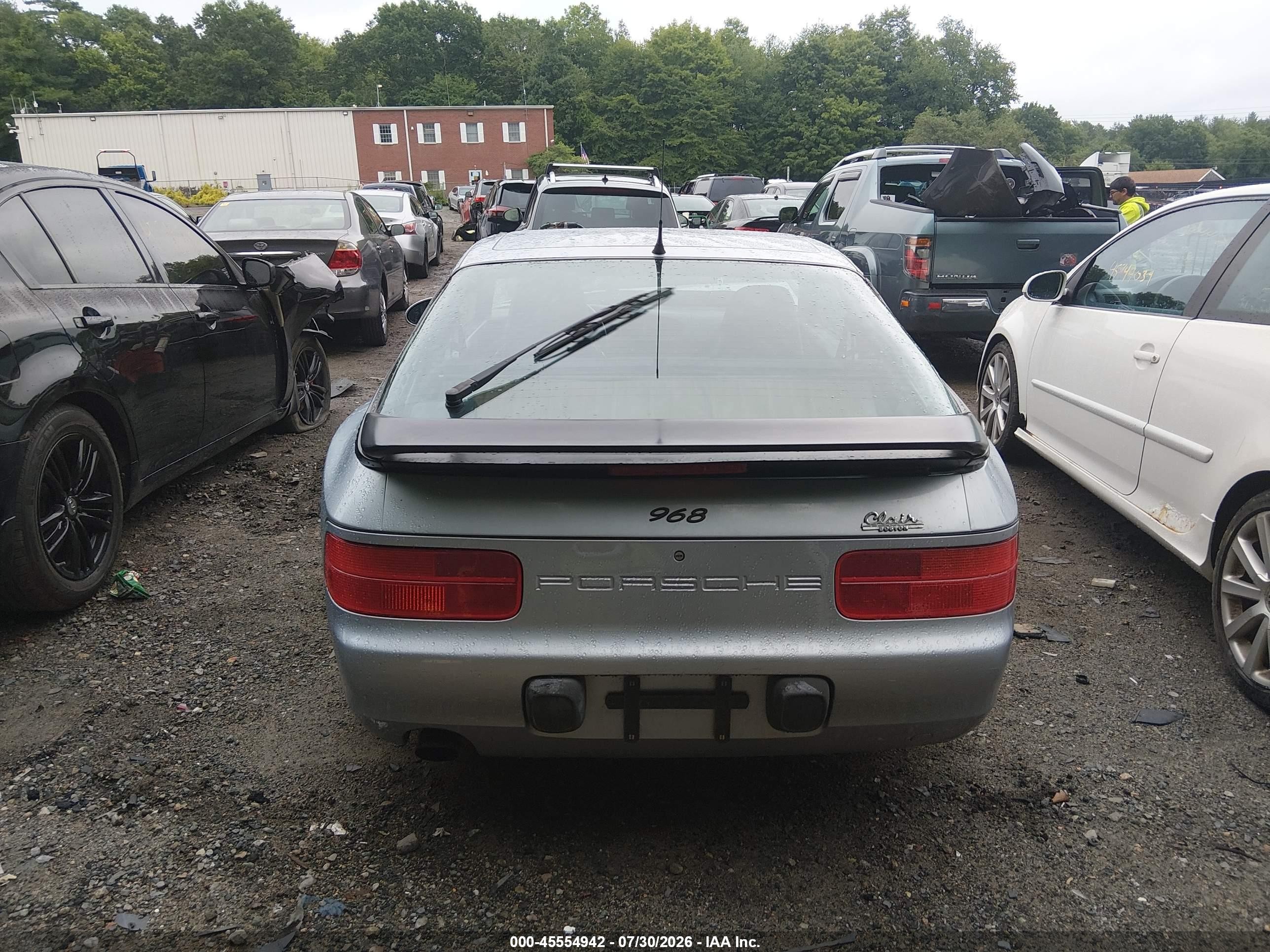 1995 Porsche 968   Silver vin: WP0AA296XSS820081