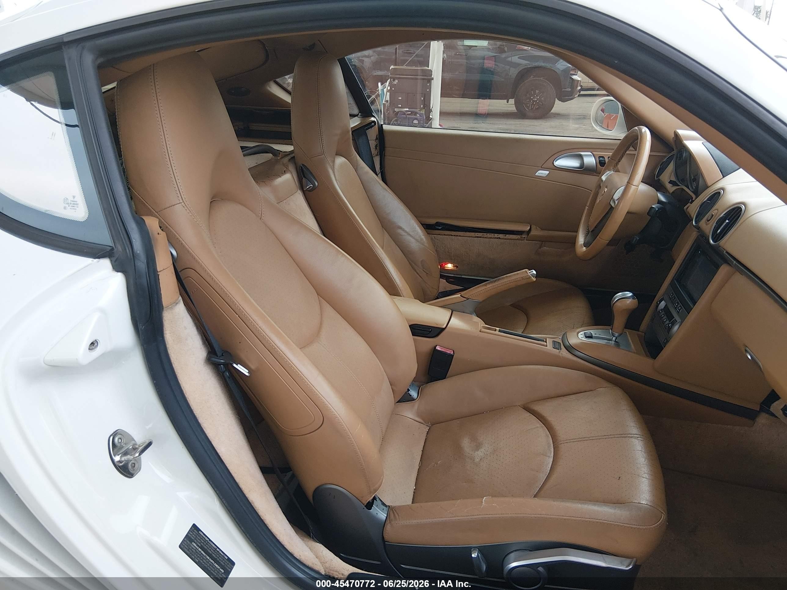 2007 Porsche Cayman   White vin: WP0AA29807U761085