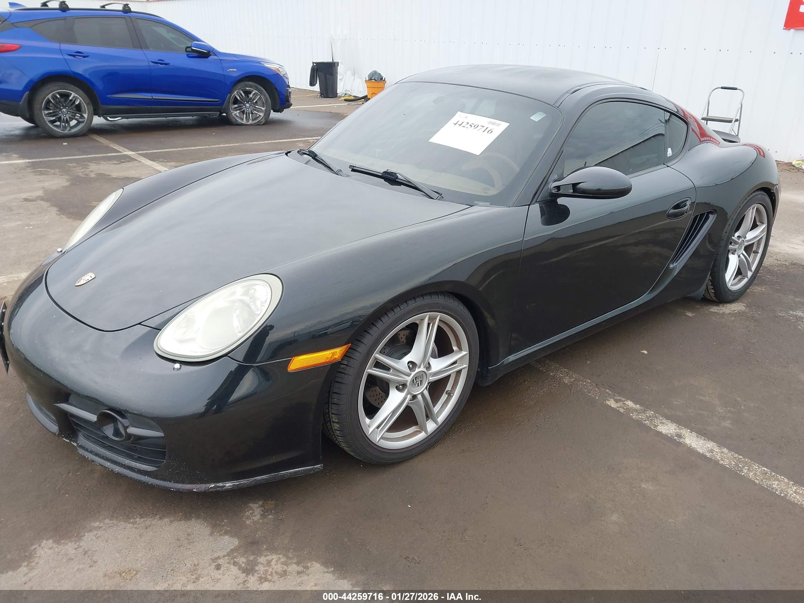 2007 Porsche Cayman   Черный vin: WP0AA29807U762253