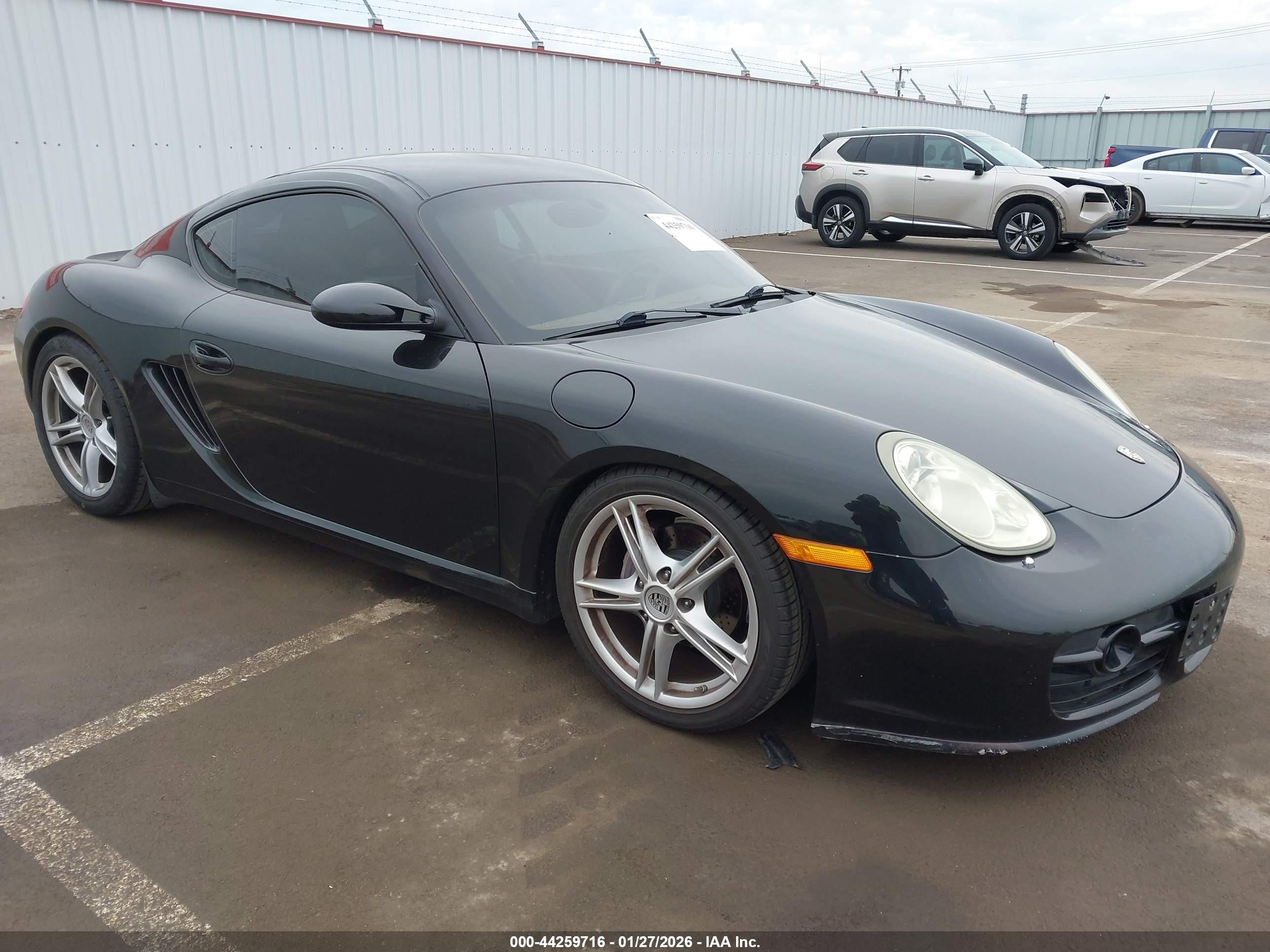 2007 Porsche Cayman   Черный vin: WP0AA29807U762253