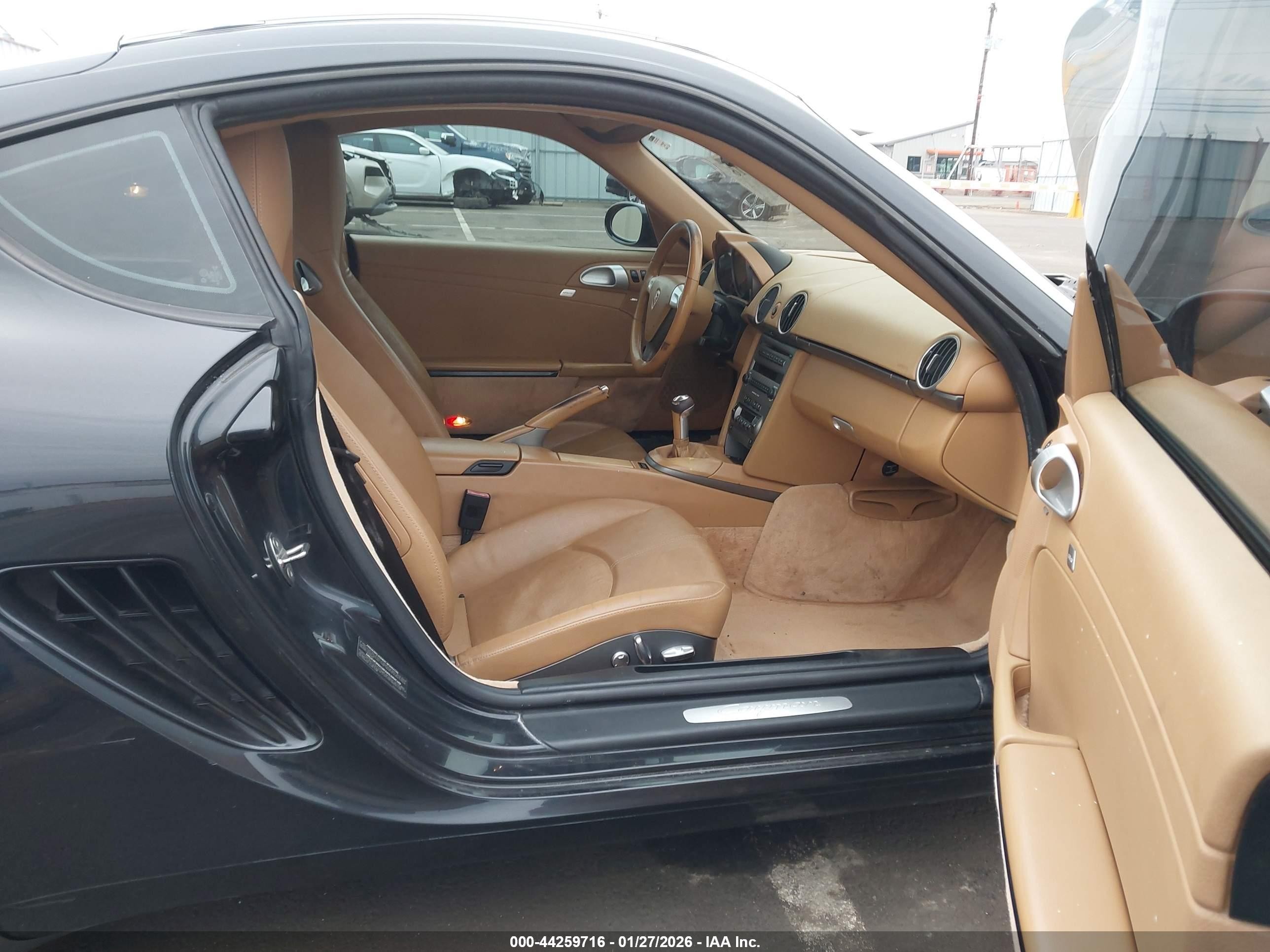 2007 Porsche Cayman   Черный vin: WP0AA29807U762253