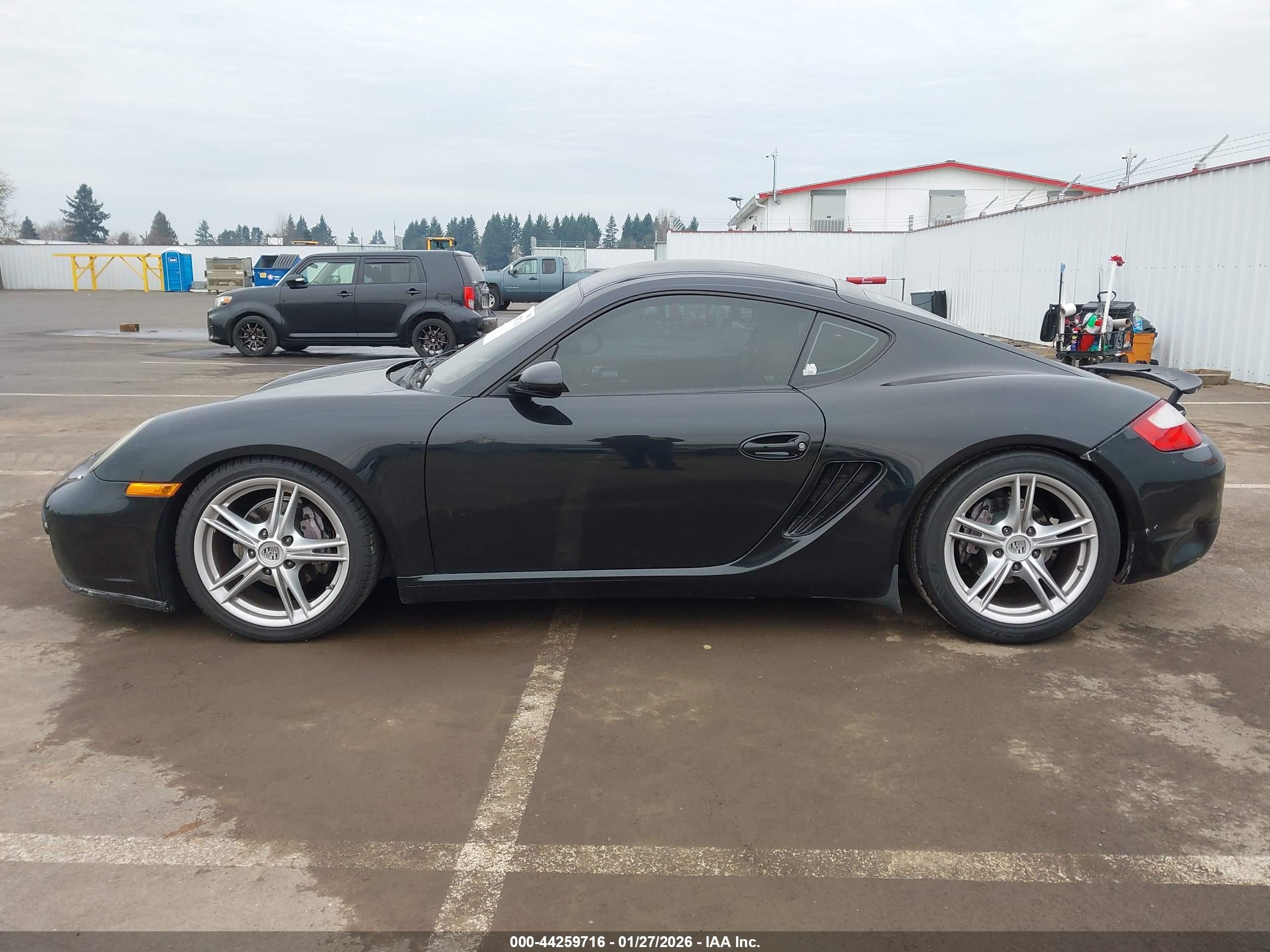 2007 Porsche Cayman   Черный vin: WP0AA29807U762253