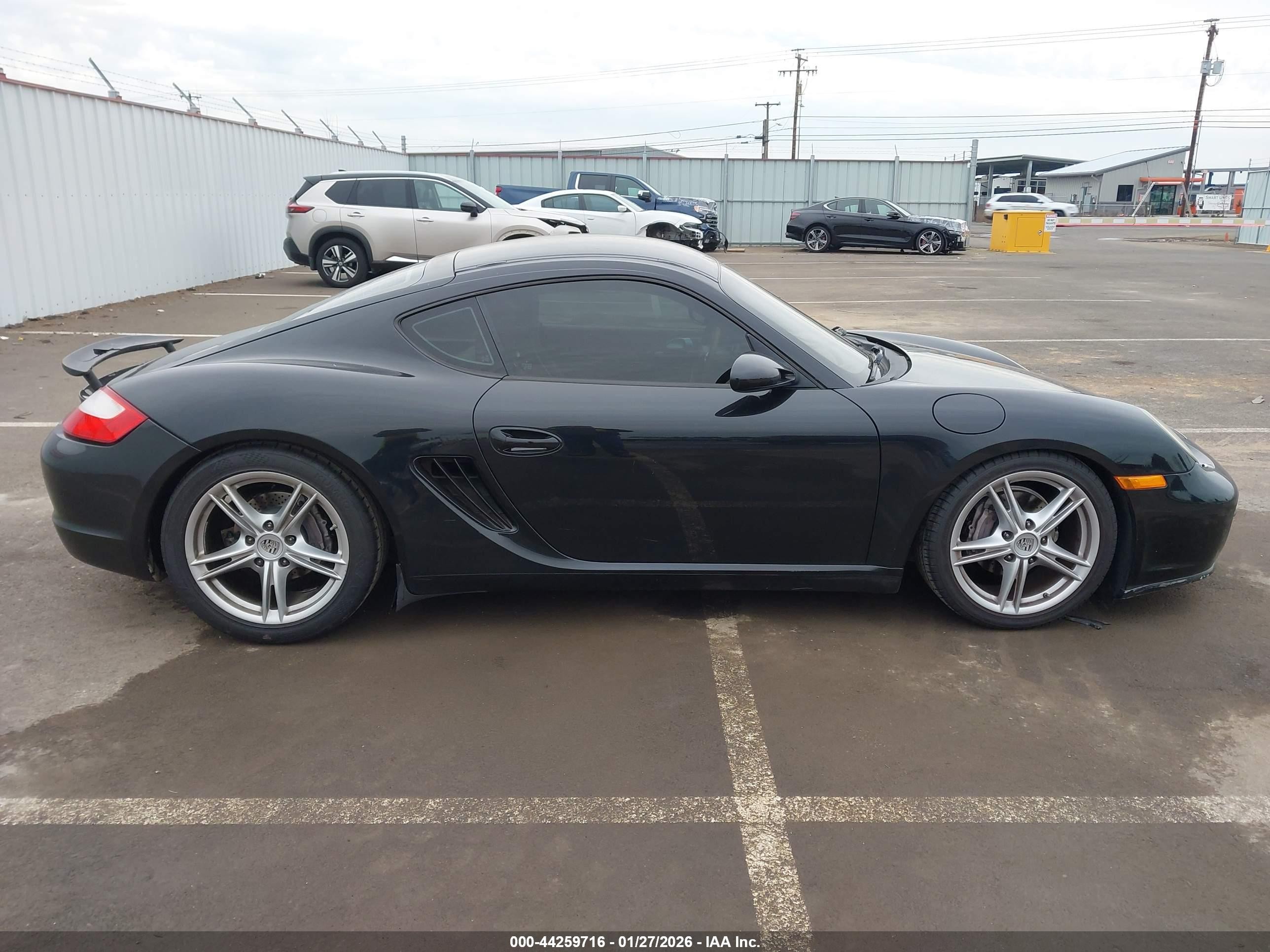 2007 Porsche Cayman   Черный vin: WP0AA29807U762253
